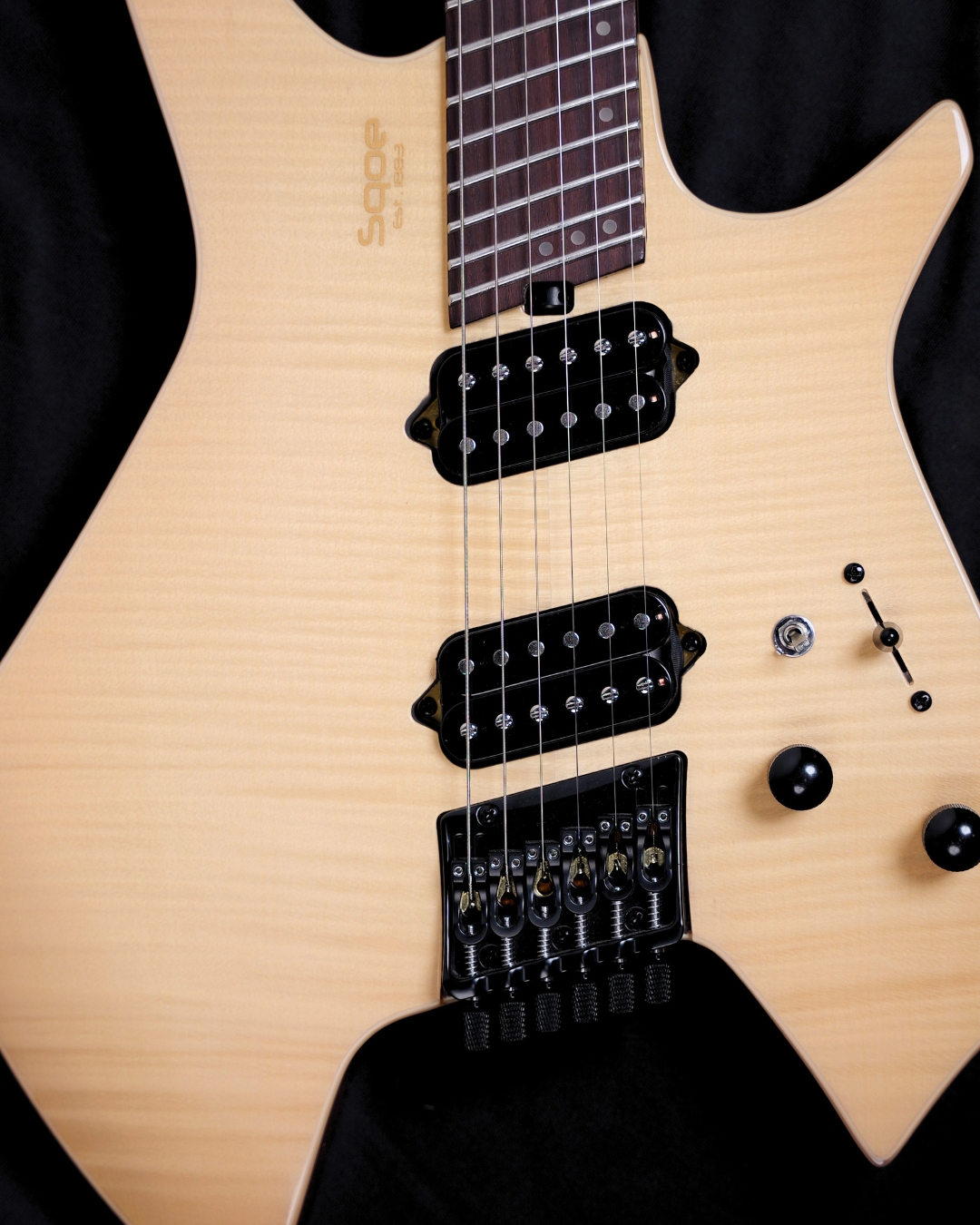 SQOE SEWT998 Headless Electric Guitar - Natural