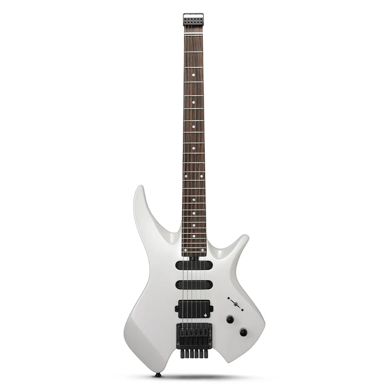 Donner HLX 500 Headless Electric Guitar White