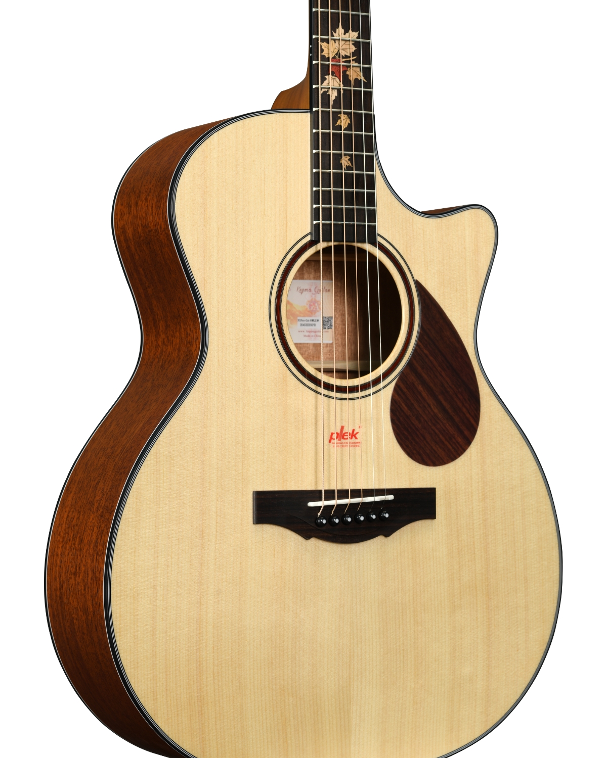 Kepma F0E PRO Natural Maple Poetry Series Semi Acoustic Guitar Premium GA Guitar
