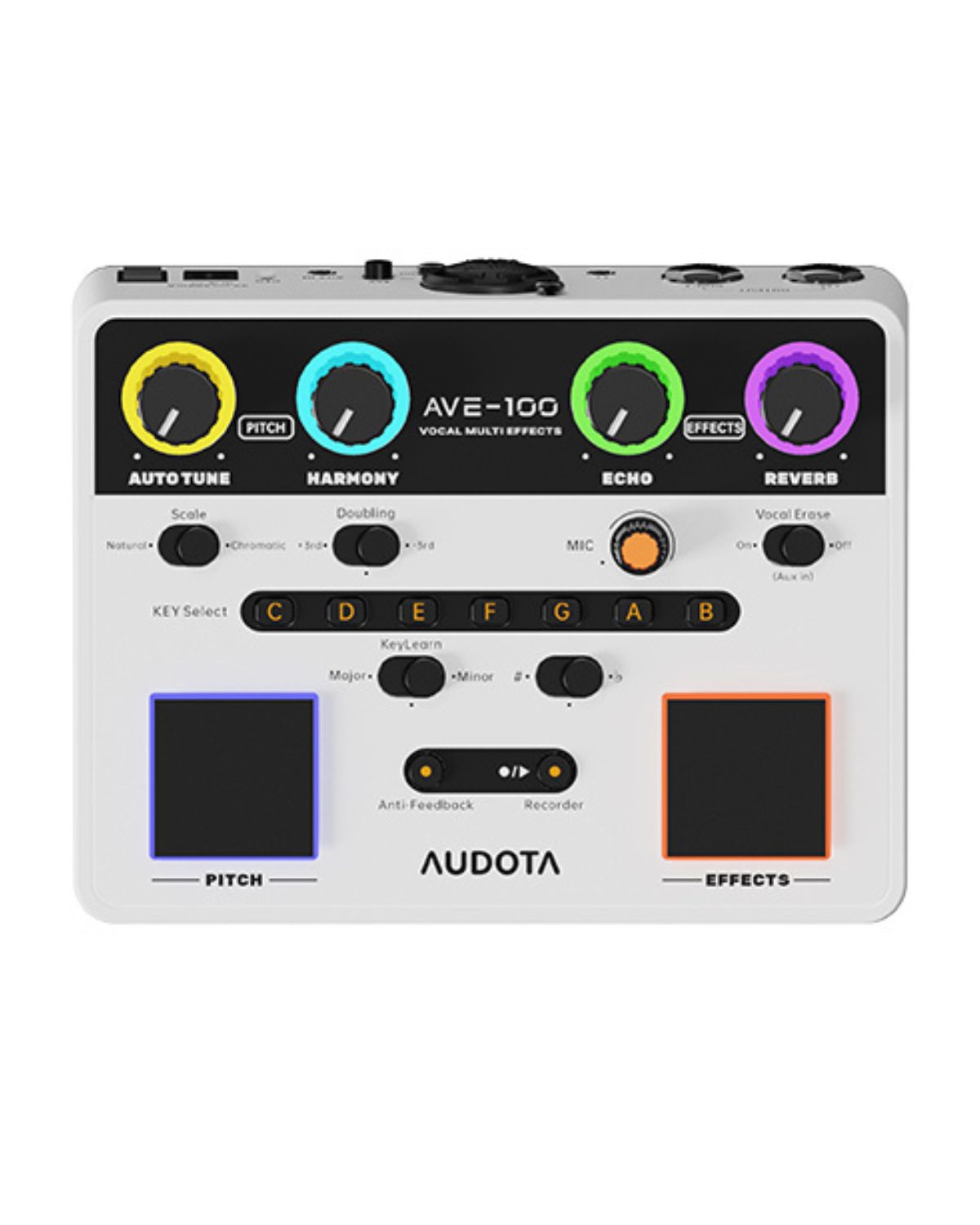 AUDOTA AVE-100 Vocal Multi Effects Processor with Pitch Correction