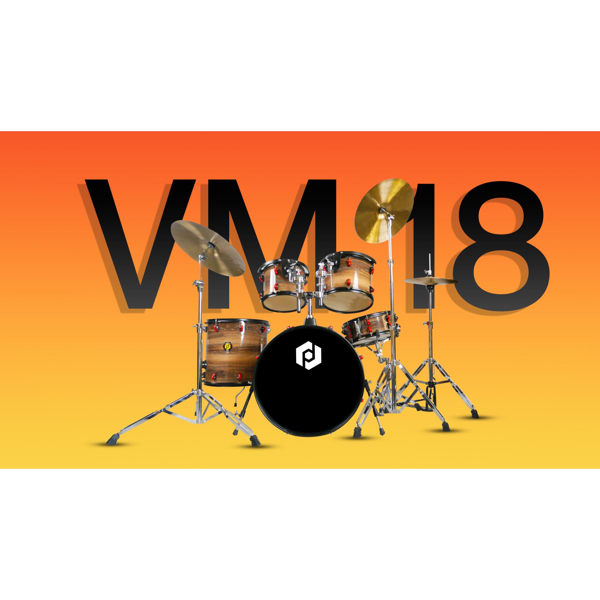 Procraft Acoustic Drum kit PRVM18 COFFEE