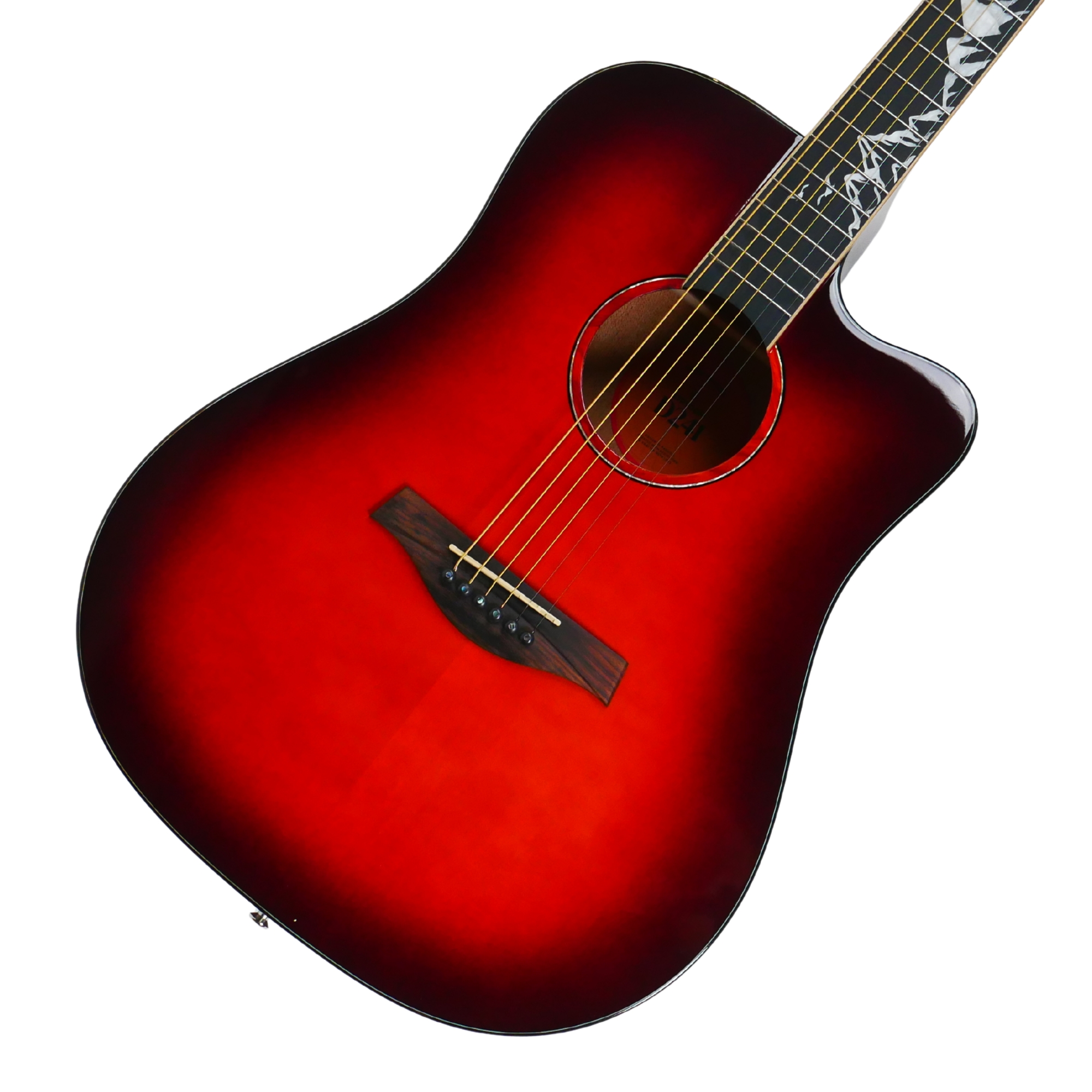 Strydom D241C Red moon acoustic guitar Cherry red