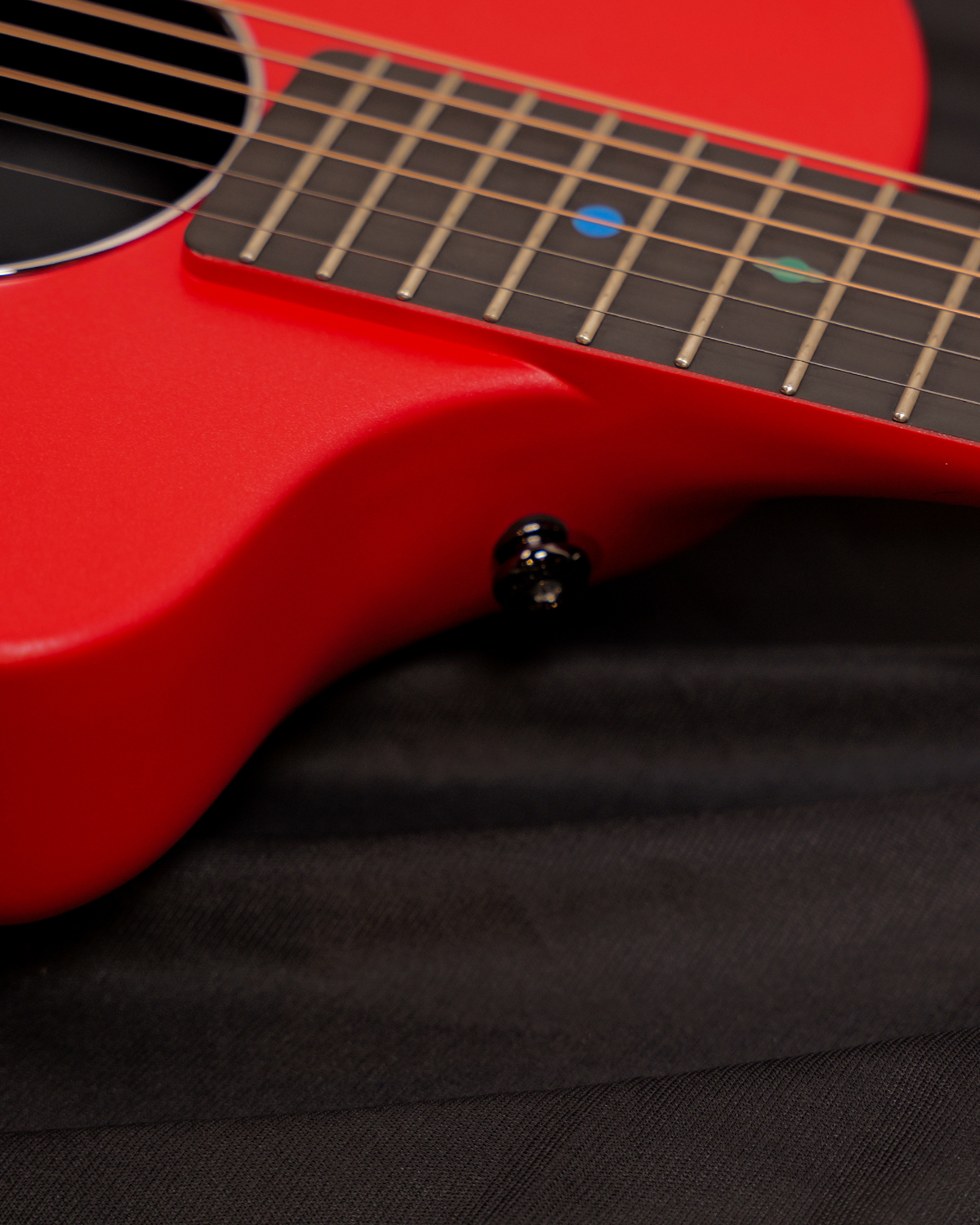 Natasha Asteroid NSX Carbon Fibre Acoustic Guitar with Smart Pickup Imperial red