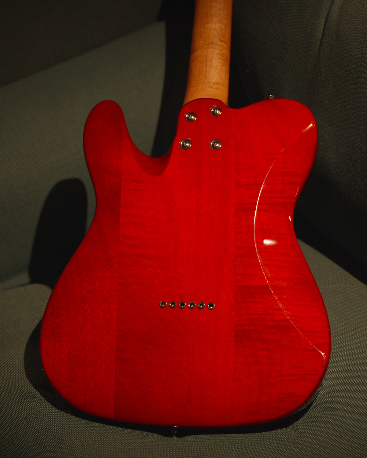 SQOE SETL550 Cherry Red Tele-Style Guitar
