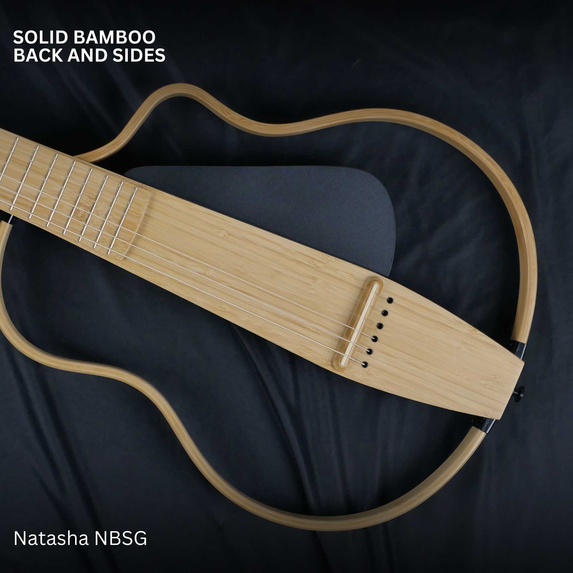 Natasha NBSG Nylon Silent Smart Guitar Bamboo