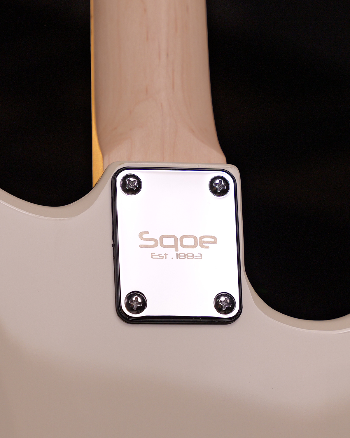 SQOE SEST250 Left handed Olympic White Electric Guitar HSS