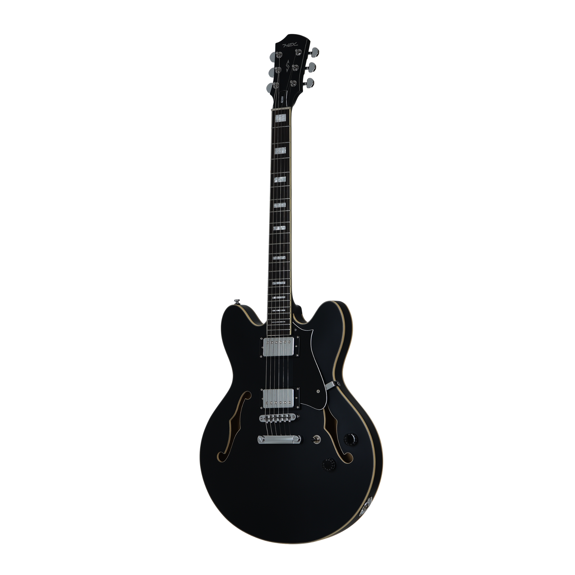 HEX Q300S BK - SEMI HOLLOW Q SERIES - SATIN BLACK