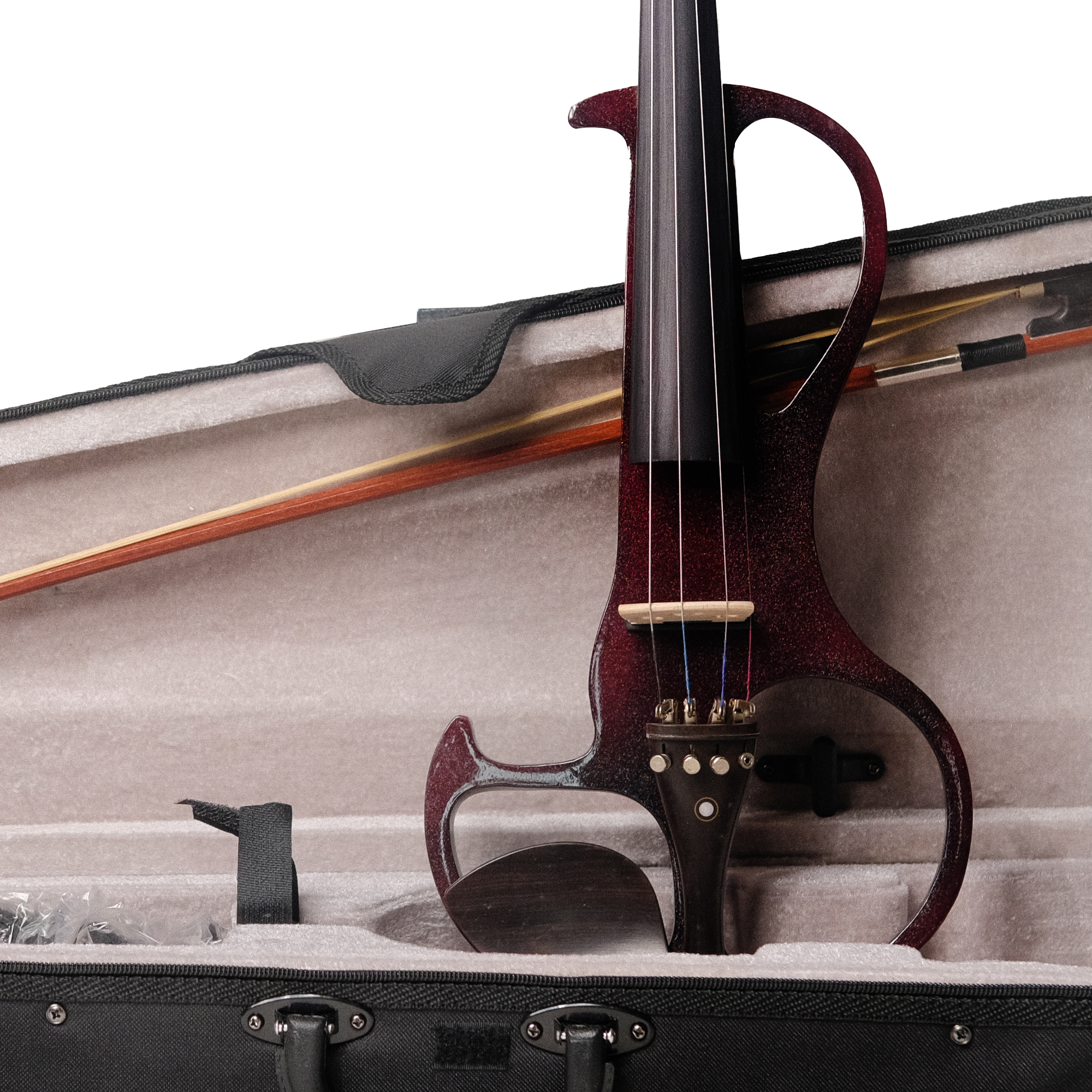 Electric Violin EV 15 WINE RED