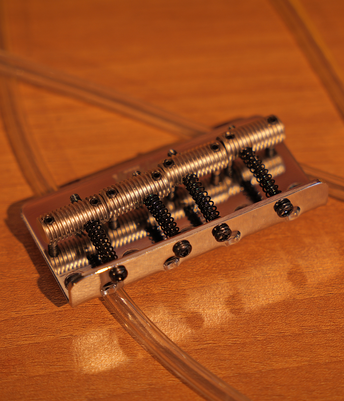 Wilkinson WOB41T-CR Bass Bridge Chrome 4-Saddle