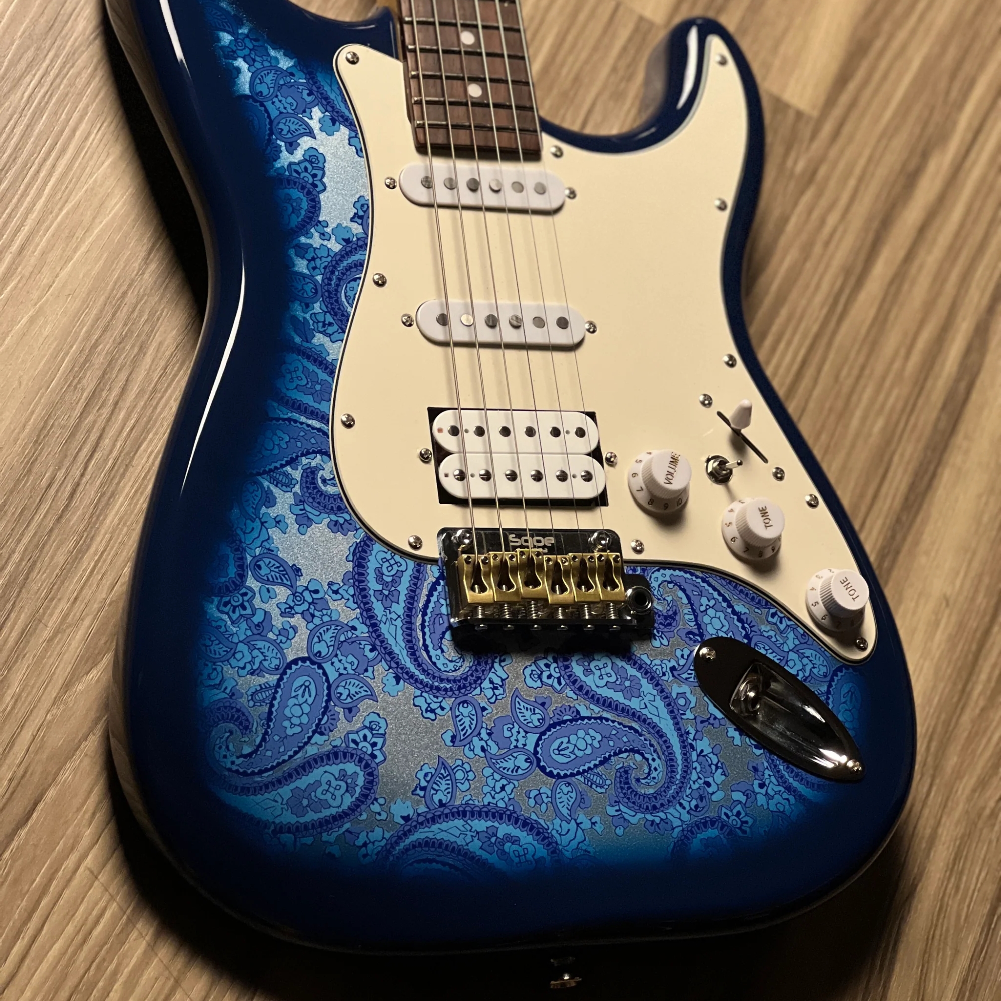 SQOE SEST1100 HSS - PAISLEY BLUE HARDCASE WITH KIT