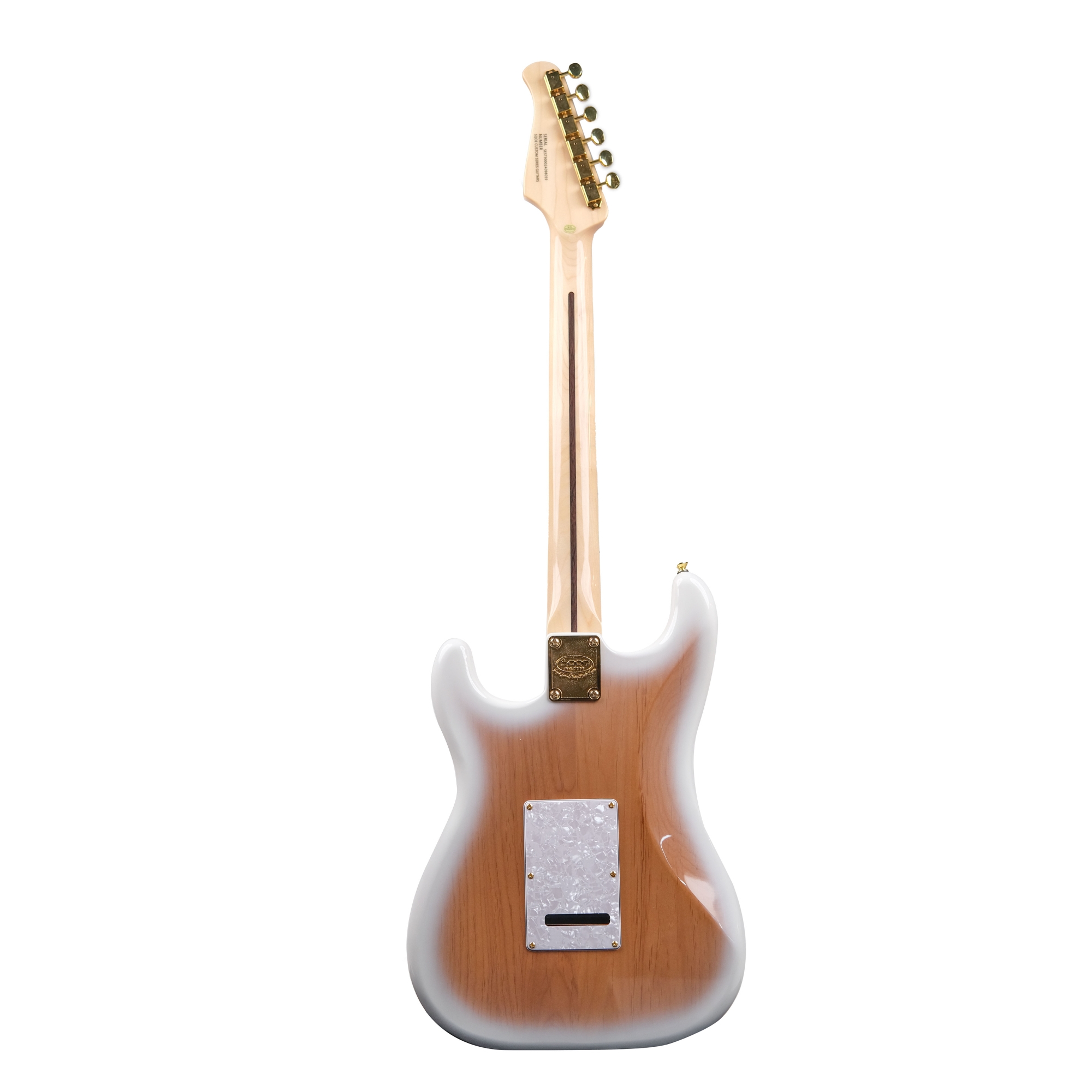 SQOE SEST900 alnico 5 HSS Flame maple top - Solar flare