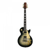 SQOE SELP900 Charcoal Blackburst Les Paul Electric Guitar with Hardcase
