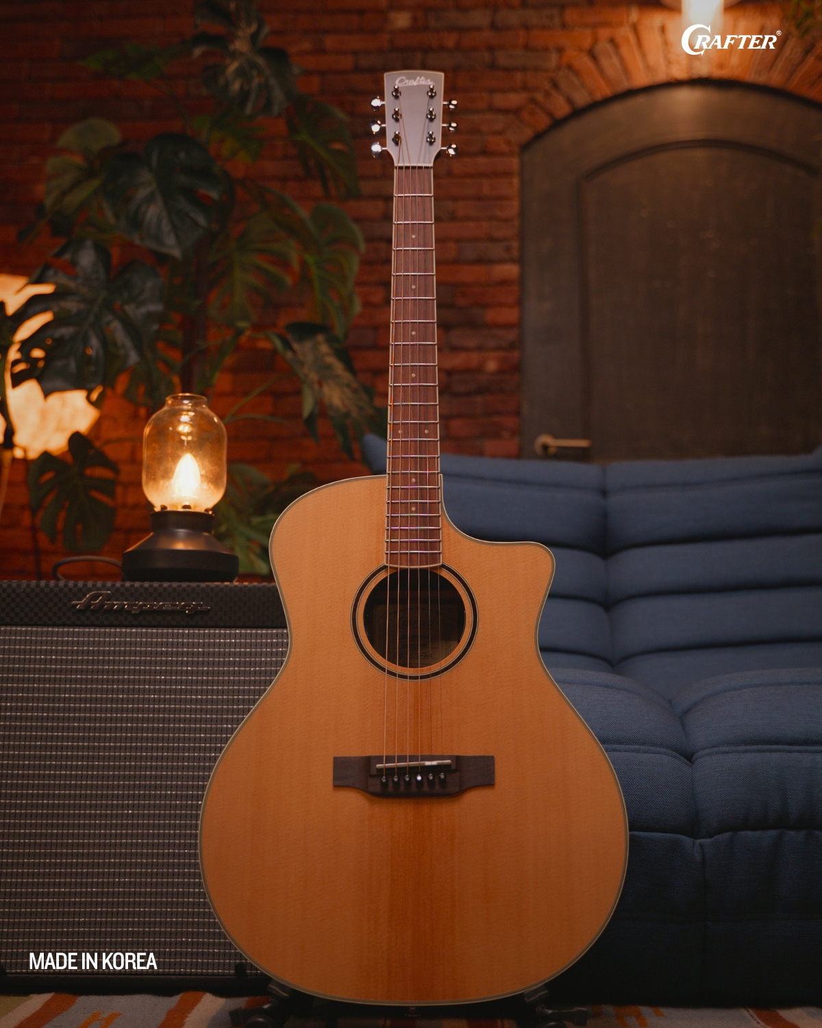 Crafter ES G MAHO CE Acoustic Electric Guitar