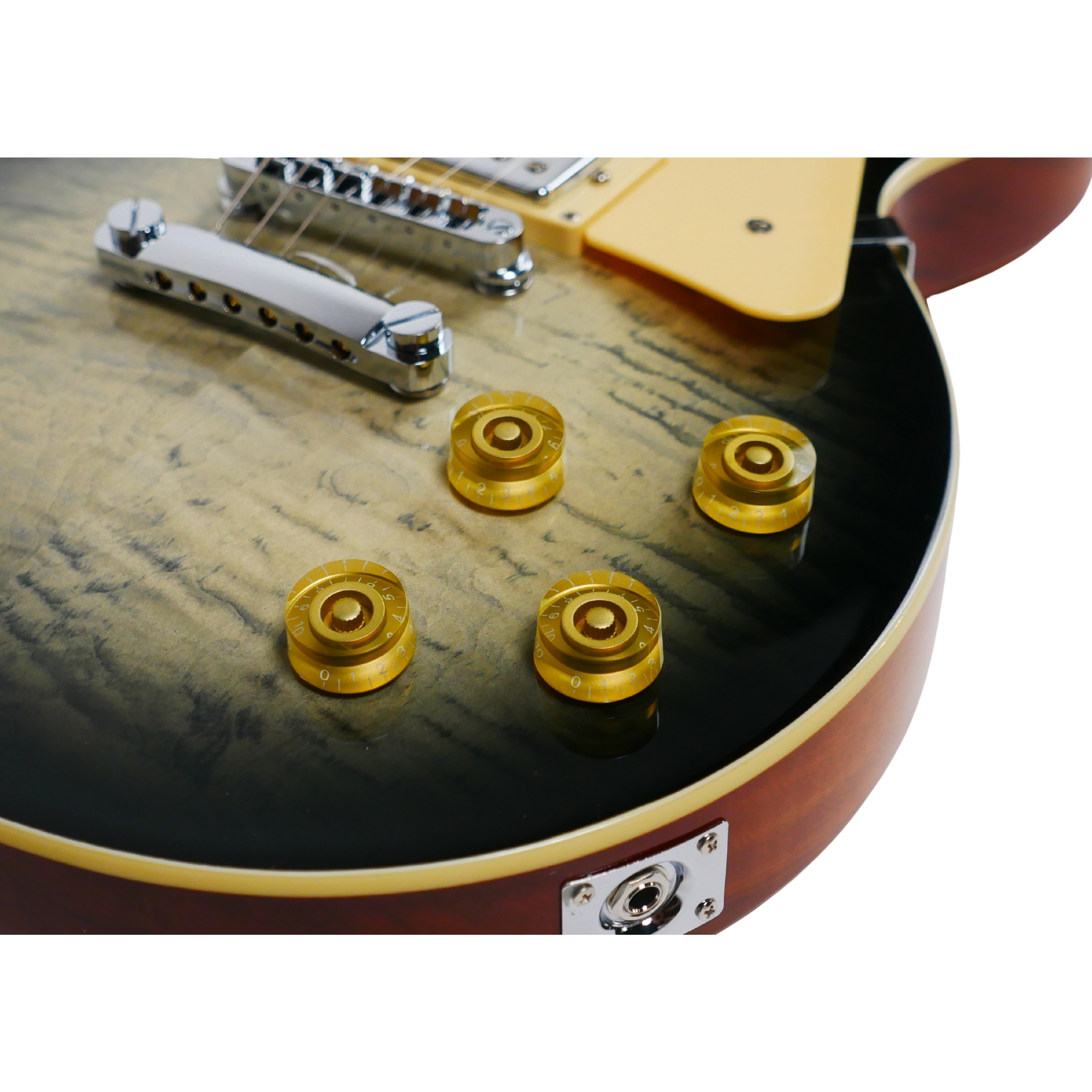 SQOE SELP900 Charcoal Blackburst Les Paul Electric Guitar with Hardcase