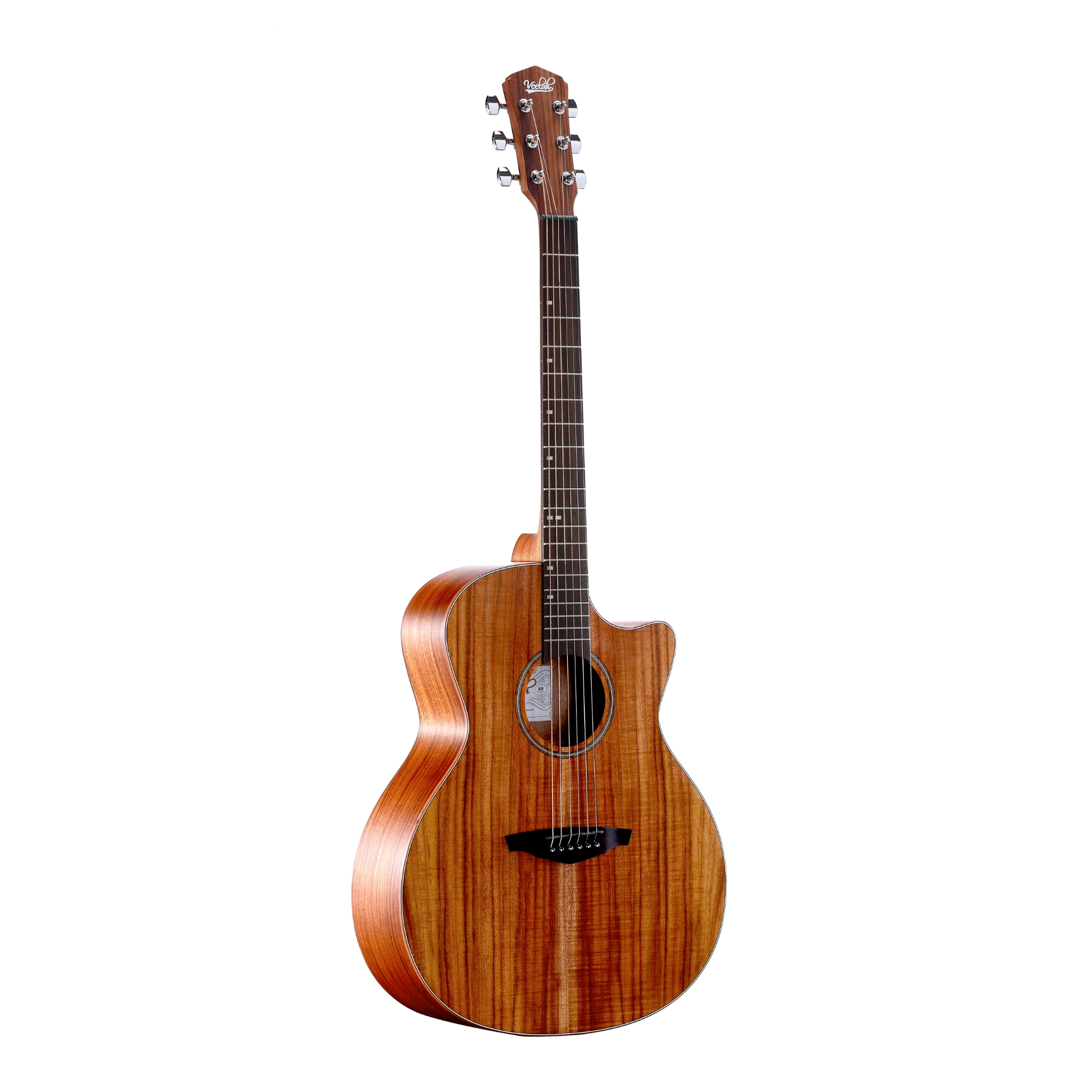 Veelah VGAC KOA acoustic guitar V0 series with padded gig bag