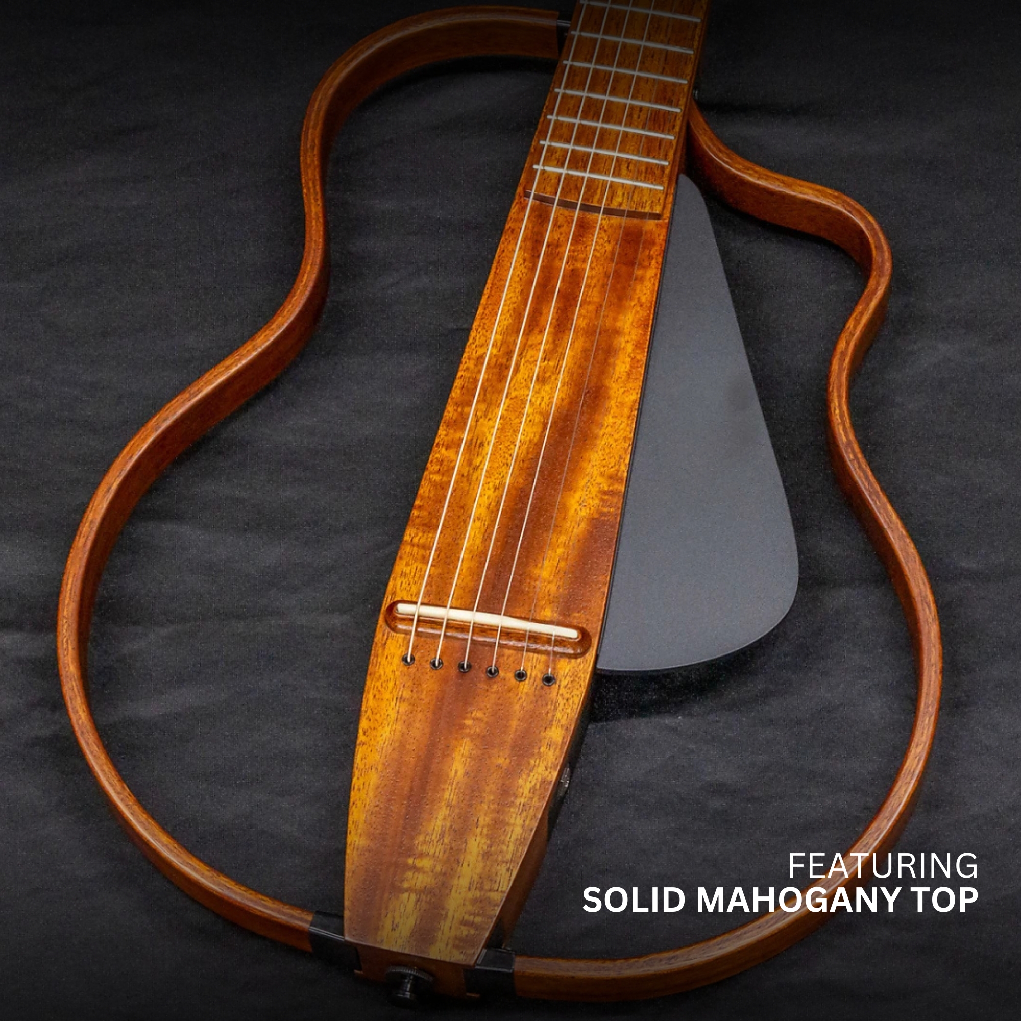 Natasha NBSG Steel String Silent Smart Guitar Mahogany