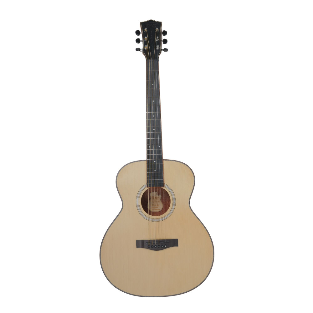 Image of SQOE 36GS-BS Solid Spruce Top 36-Inch Travel Acoustic Guitar - Natural Spruce