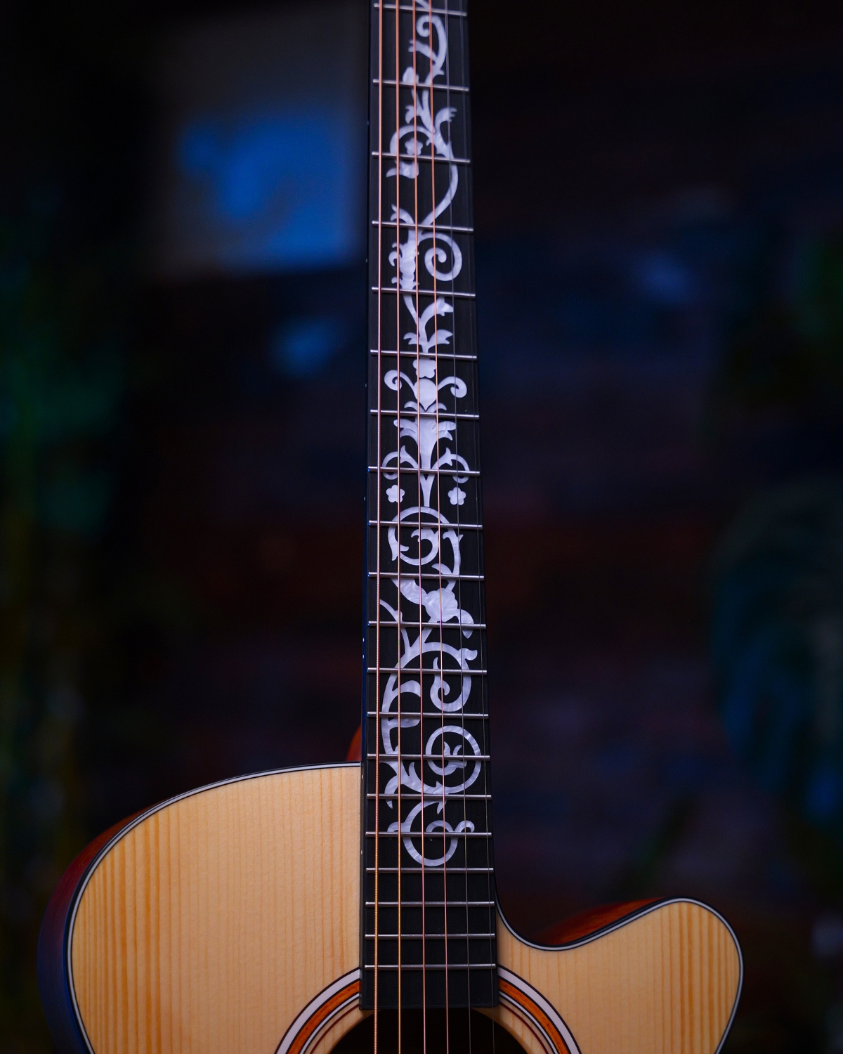 SQOE EA65 40inch Natural GA Solid Top Acoustic Guitar