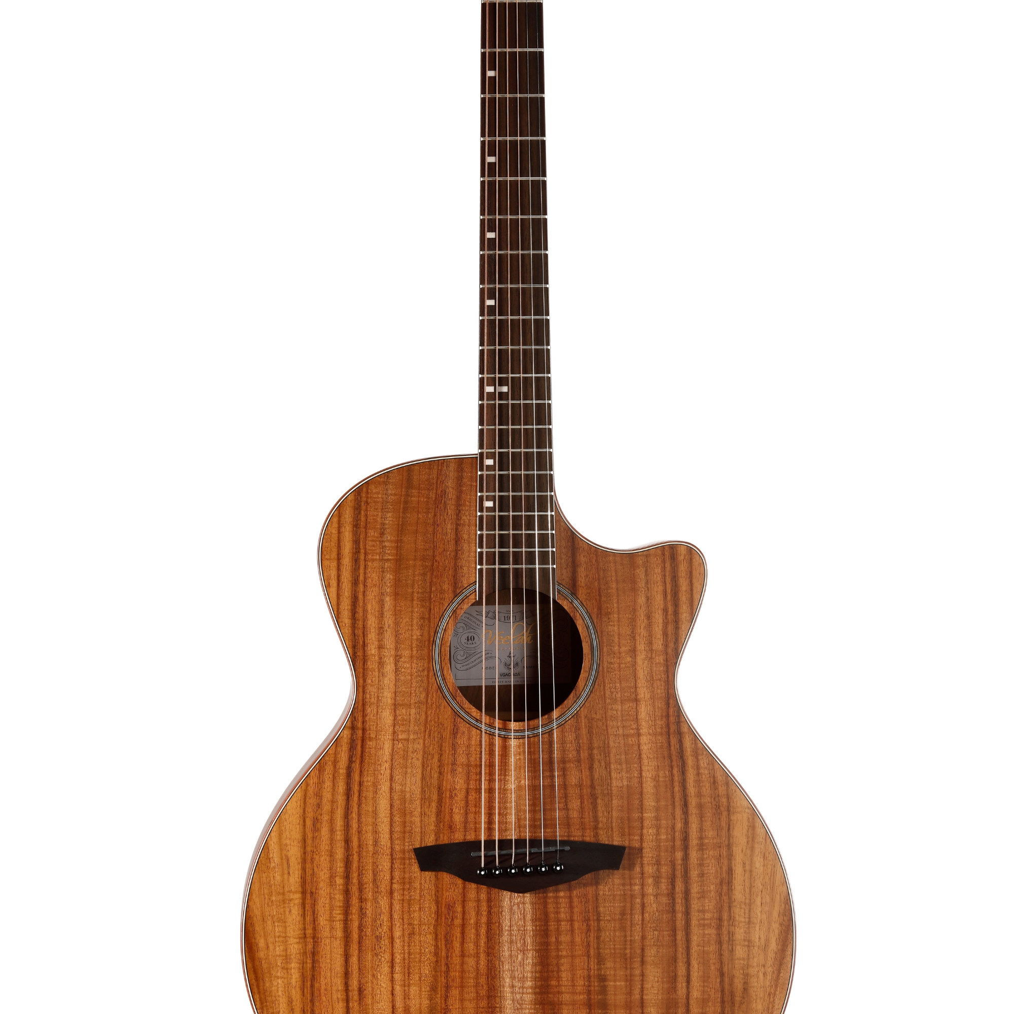 Veelah VGAC KOA acoustic guitar V0 series with padded gig bag