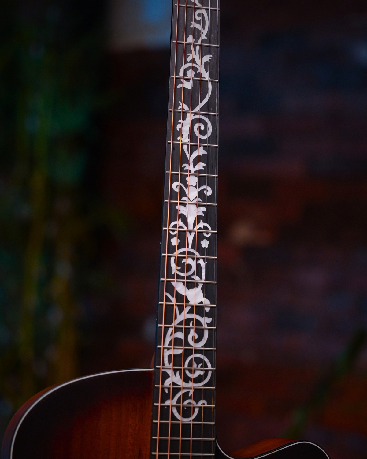 SQOE EA65 Vintage burst GA Solid Top Acoustic Guitar