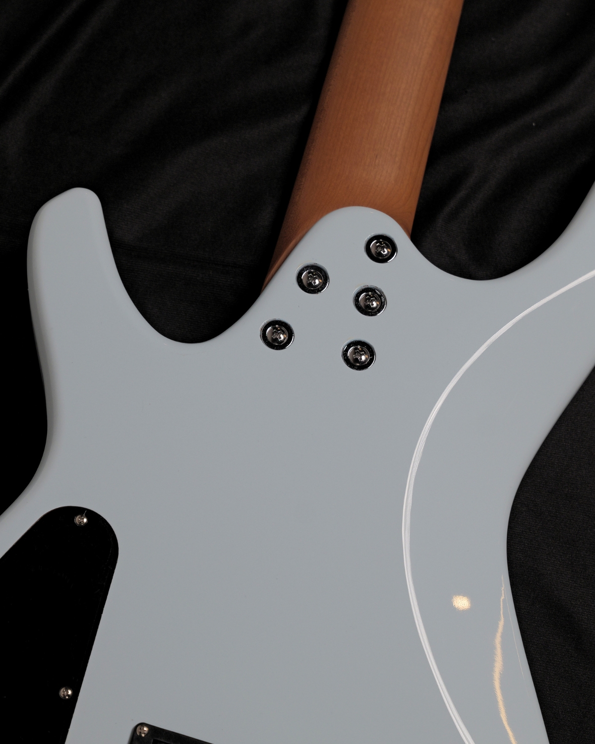 SQOE SBWT700 Sky Blue 4-String Headless Electric Bass Roasted Maple India