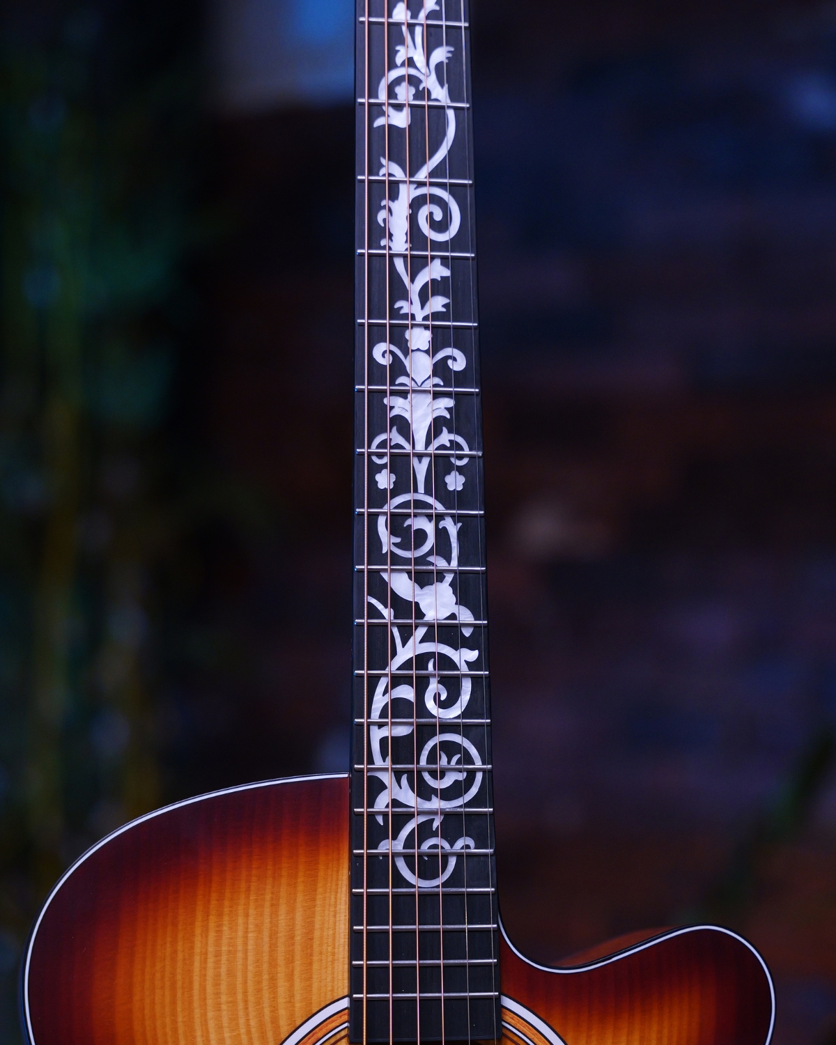 SQOE EA65 40inch GA Solid Top Acoustic Guitar Tobacco burst