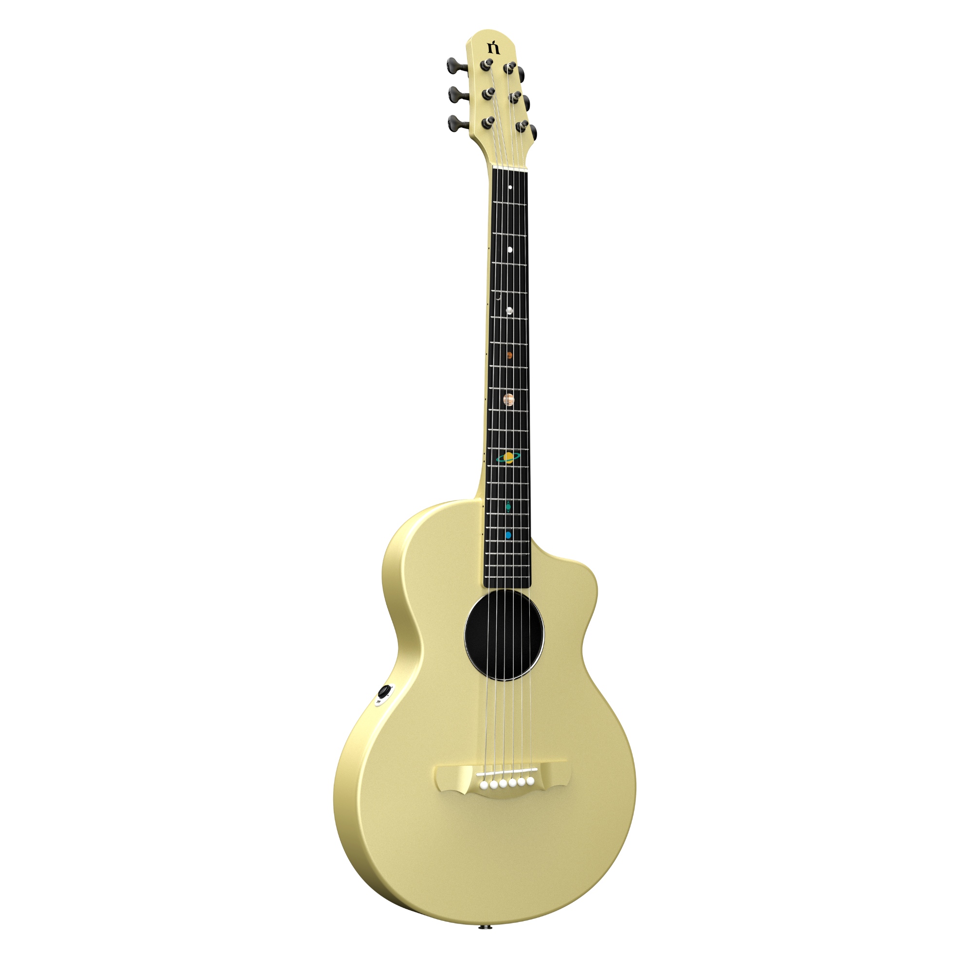 Natasha Asteroid NSX Carbon Fibre Acoustic Guitar with Smart Pickup Glaze gold