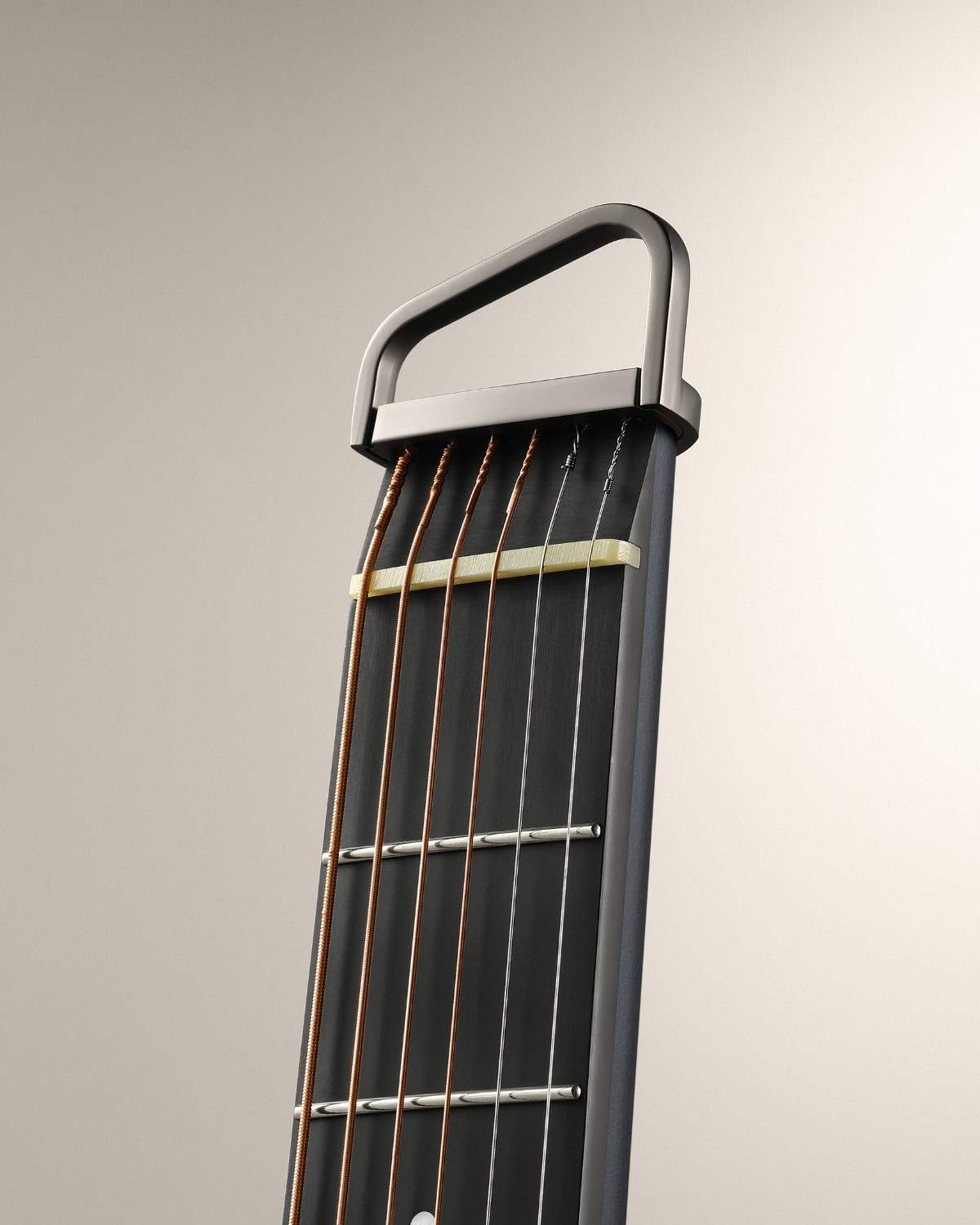 Donner TravelSilent Guitar - Black  HUSH-I Headless Guitar Removable Frames Ultra Light Acoustic Electric Guitar with Gig Bag and Accessories