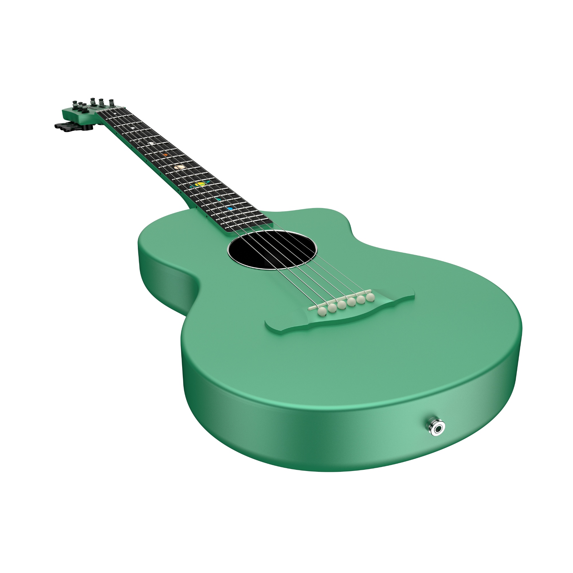 Natasha Asteroid NSX Carbon Fibre Acoustic Guitar with Smart Pickup Mint green