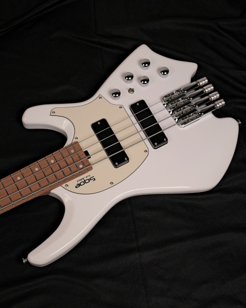 SQOE SBWT700 Pearl White headless bridge and tuning system