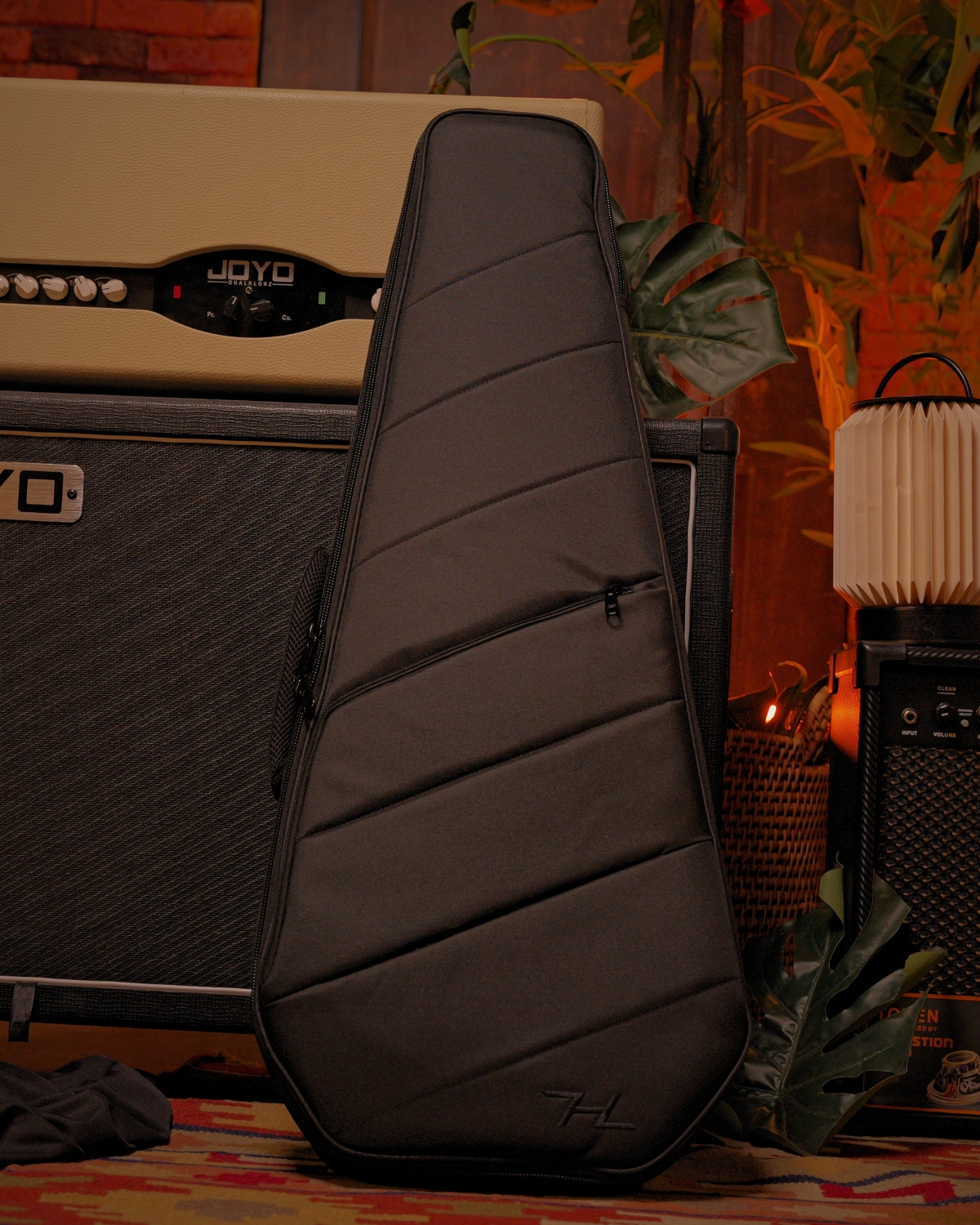 HEX N500S Headless Guitar Metallic coral orange  Active Pickups Stainless Frets