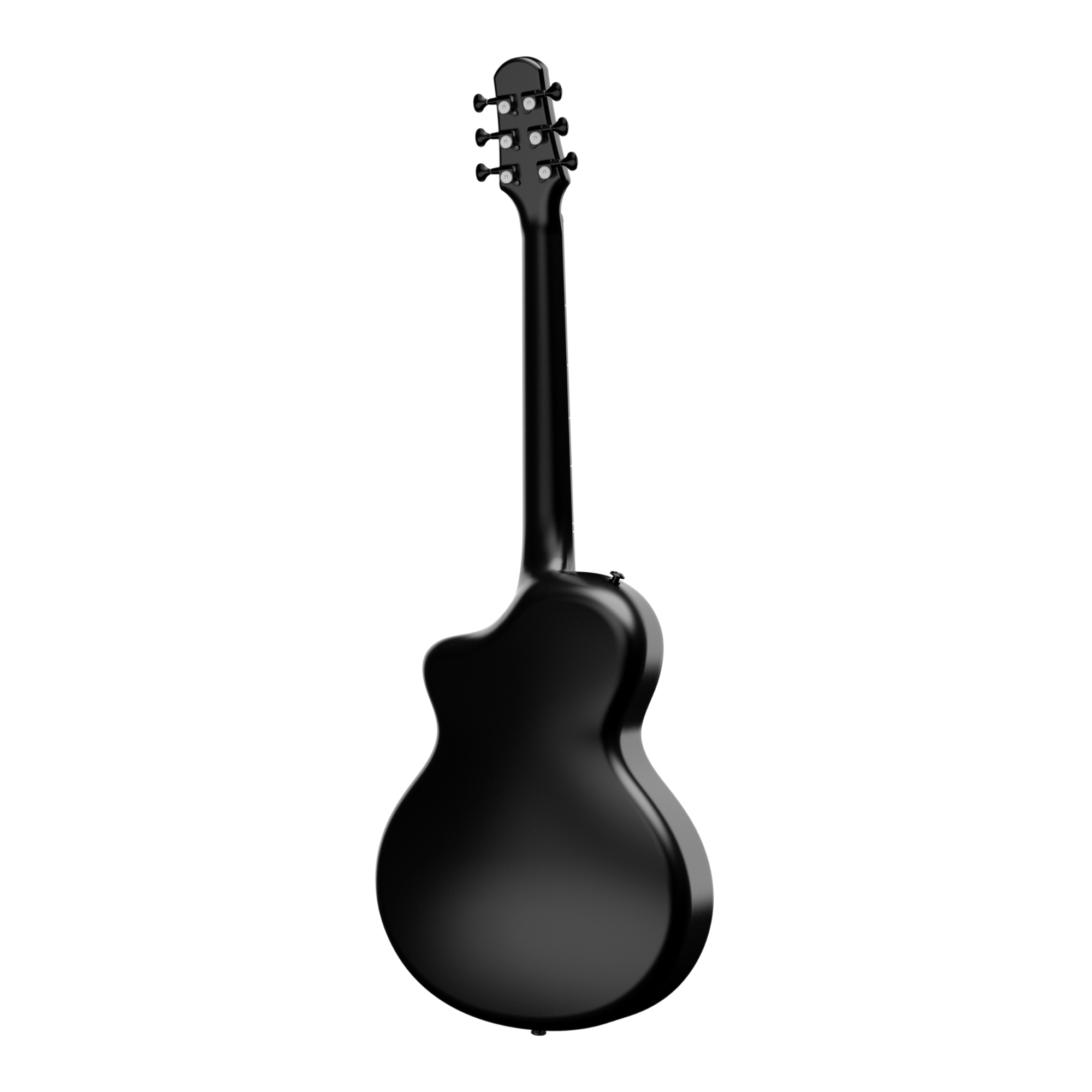 Natasha Asteroid Cosmic black transacoustic OS1 Steel String carbon fibre guitar