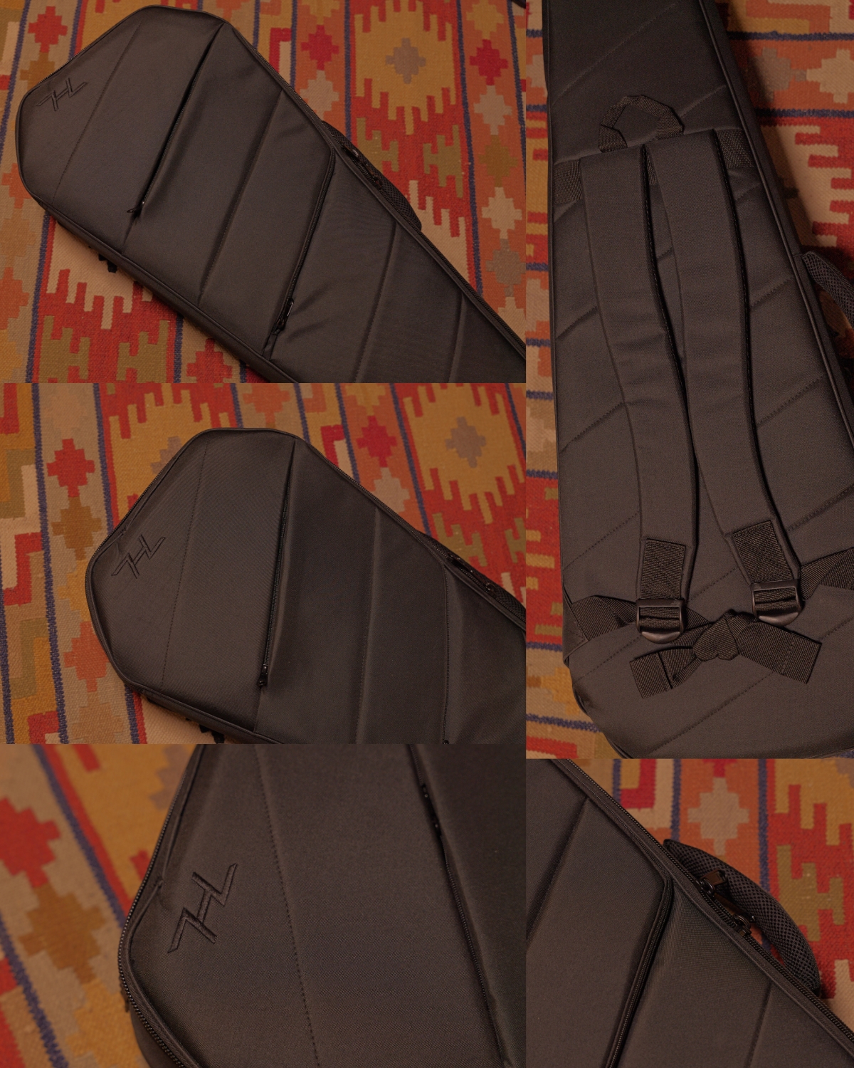 HEX N500S Headless Guitar Metallic coral orange  Active Pickups Stainless Frets