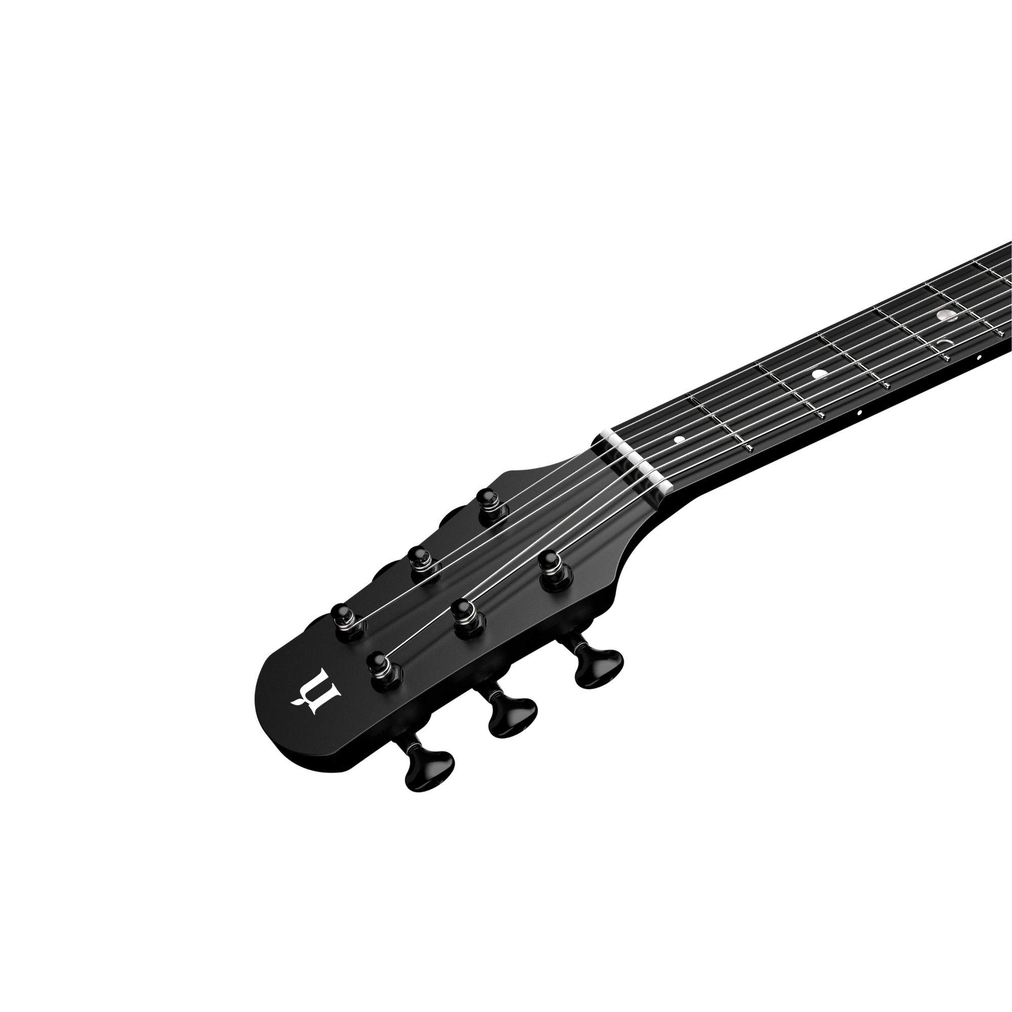 Natasha Asteroid Cosmic black transacoustic OS1 Steel String carbon fibre guitar