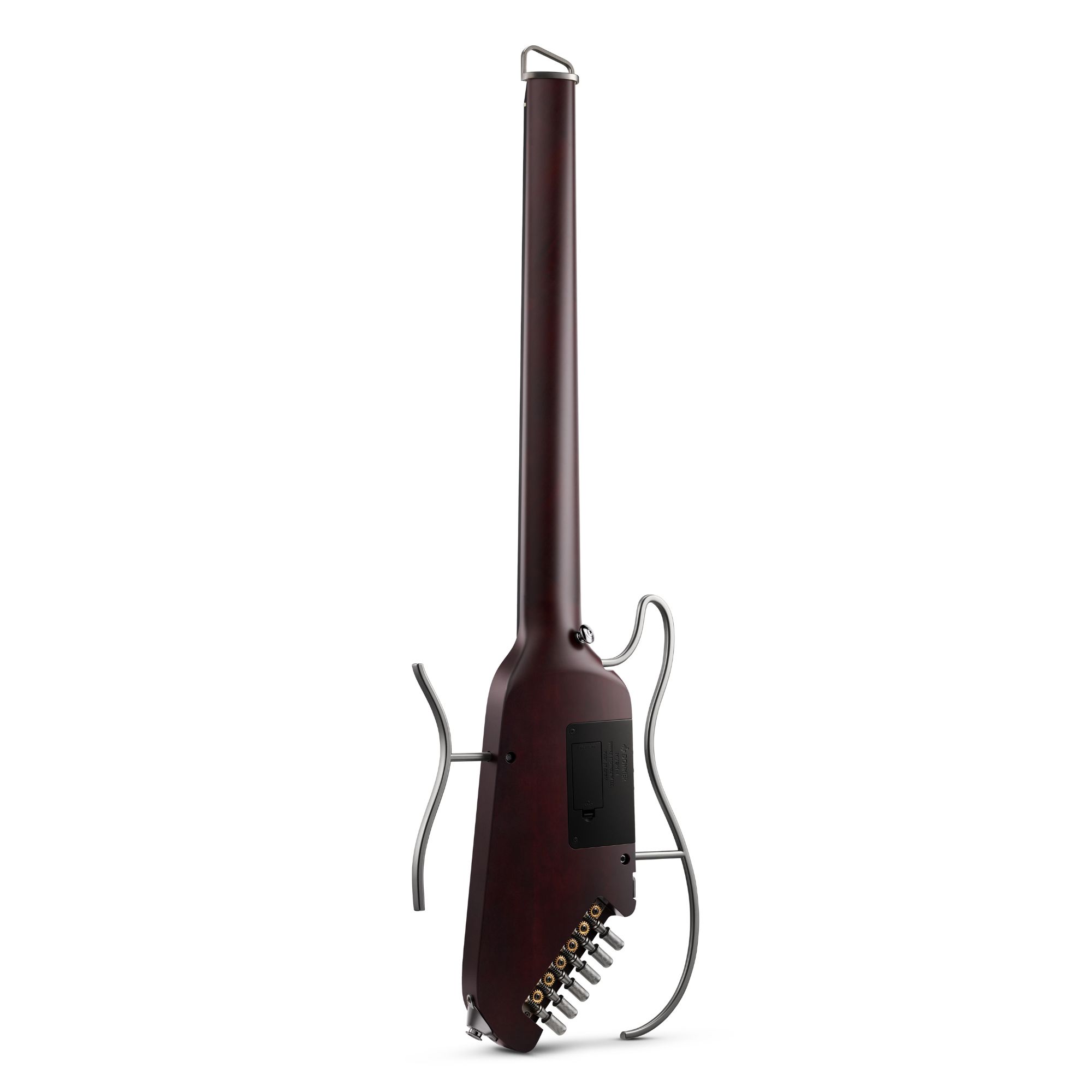 Donner TravelSilent Guitar - Sunburst  HUSH-I Headless Guitar Removable Frames Ultra Light Acoustic Electric Guitar with Gig Bag and Accessories