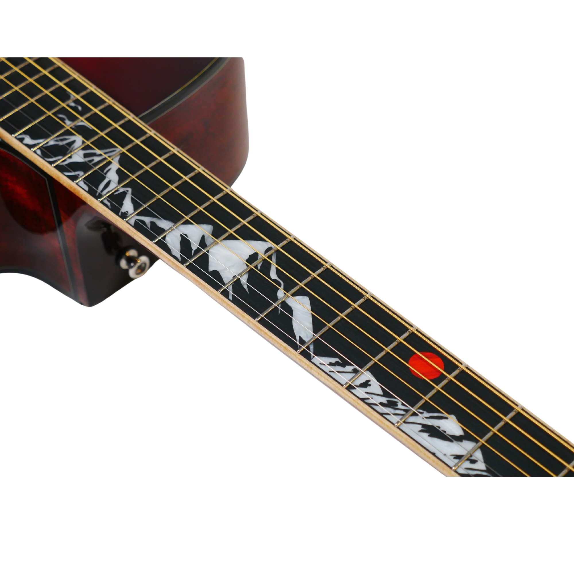 Strydom D241C Red moon acoustic guitar Cherry red