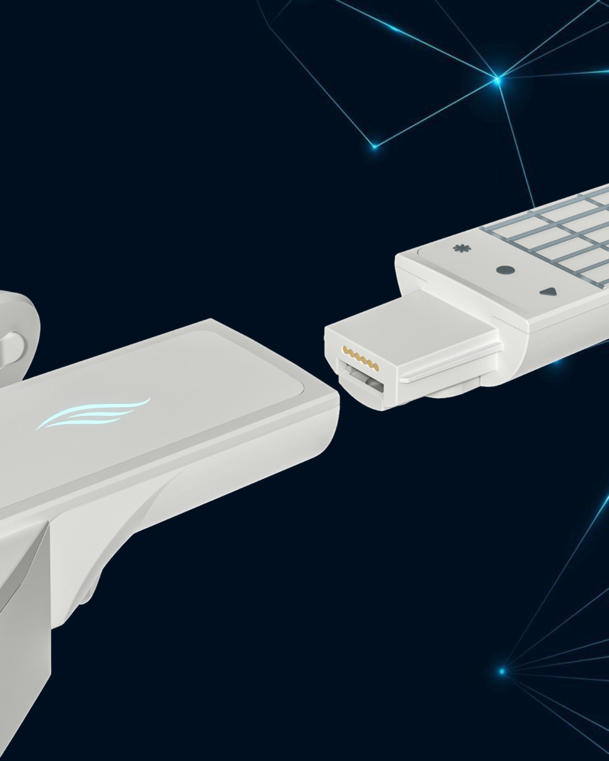 Enya CYBER-G Pick model Stringless Smart Guitar Foldable Travel Backing Guitar Built-in Drum Machine  Bassline 20 instrument Sounds for One-Man Band App Interactive Chord Sheets For Adults  Teens White