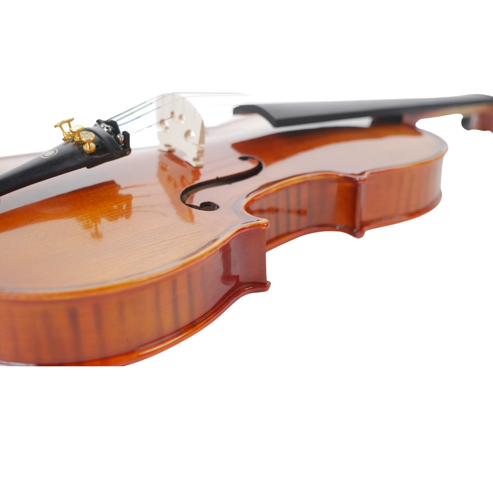 PR VNF101E Master Series Violin Vintage Sienna Gloss Solid Spruce Flame Maple
