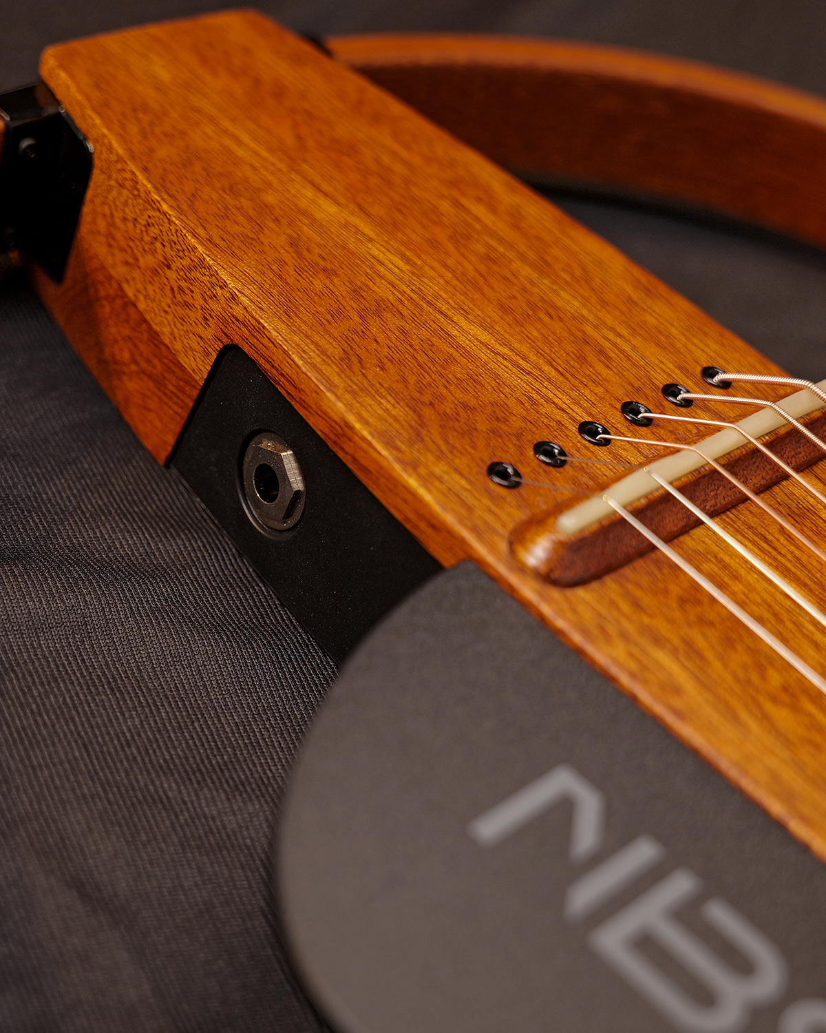 Natasha NBSG-S Silent Steel string Guitar   Solid Mahogany