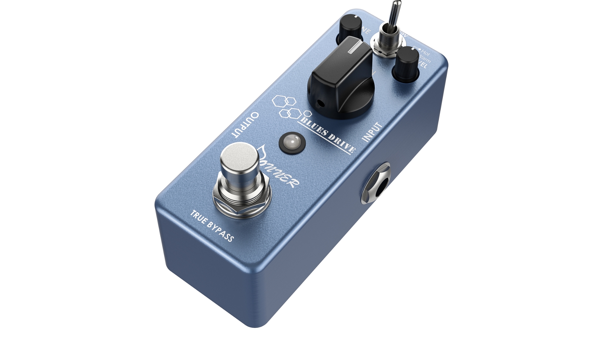 Donner Blues Drive Classical Electronic Vintage Overdrive Effect Pedal True Bypass WarmHot Modes