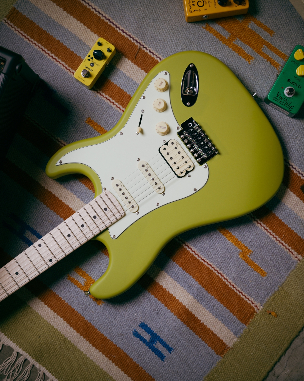 Strydom ST20M Laser Lime Electric Guitar HSS