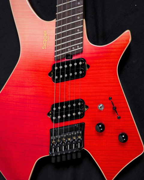 SQOE Custom Headless Bridge - SQOE SEWT998 Strawberry Red