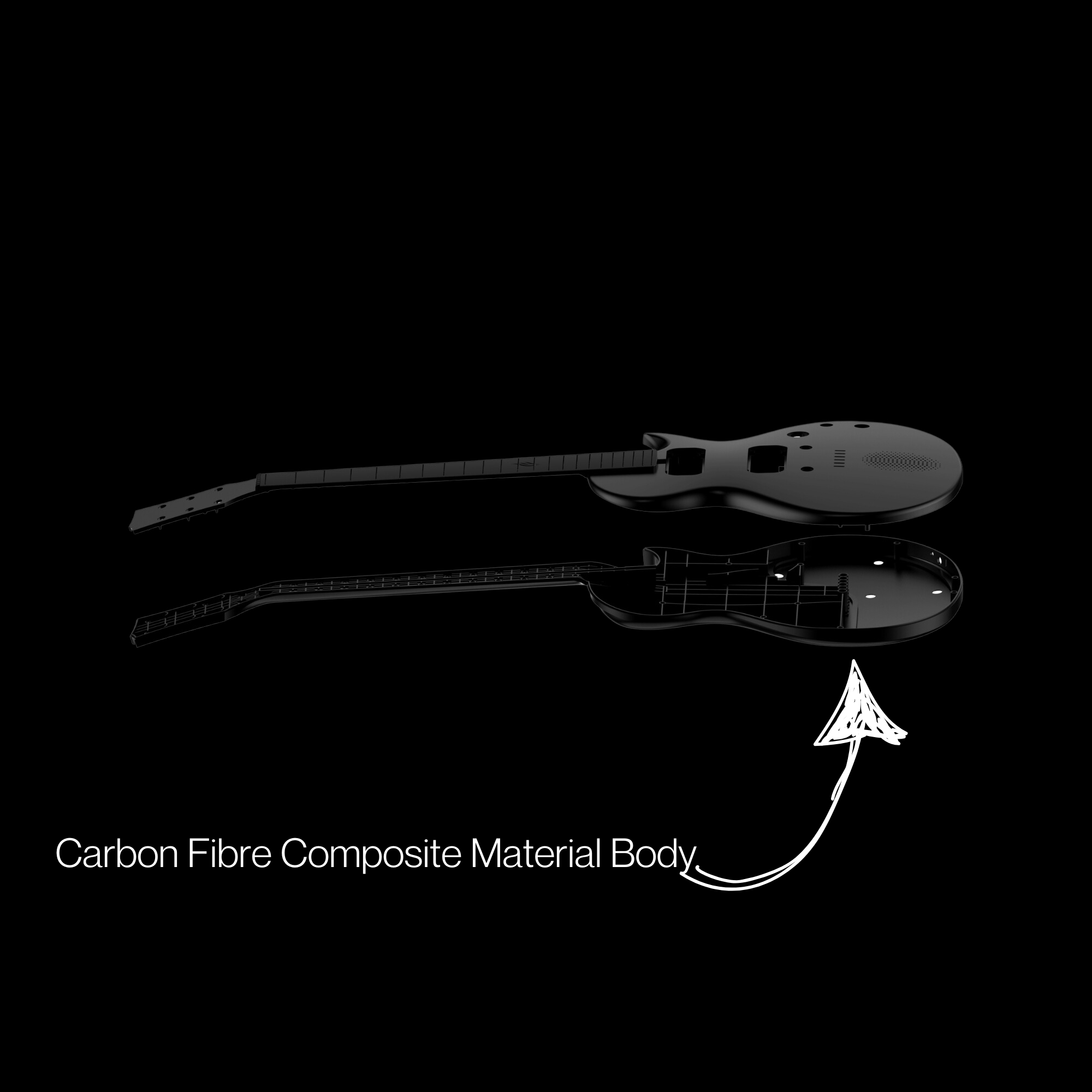 Enya Nova GO Sonic smart electric guitar Black exclusive thickened bag Type-C charging cable