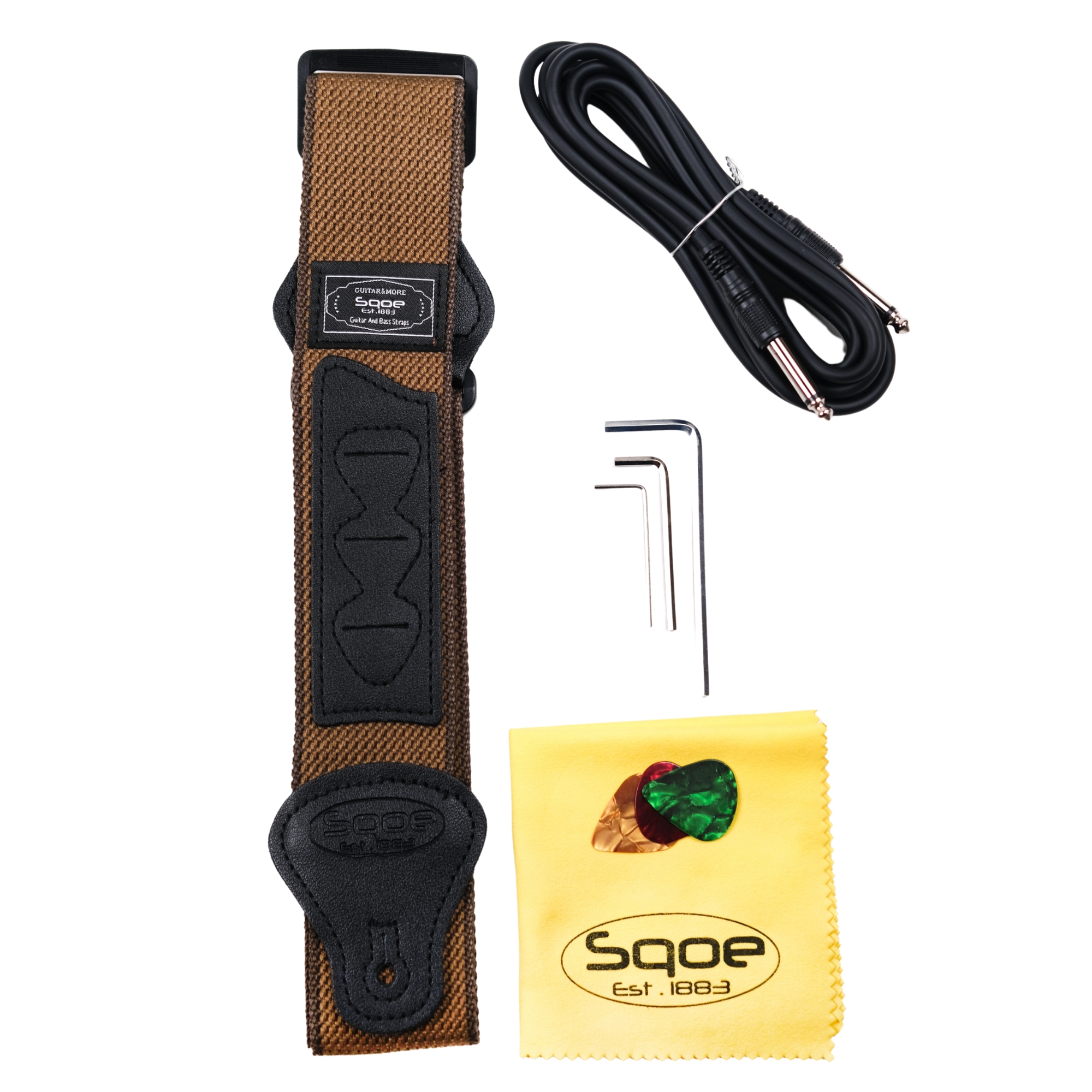 SQOE SEST699 alnico 5 HSS Quilted maple top - Frost blue quilt