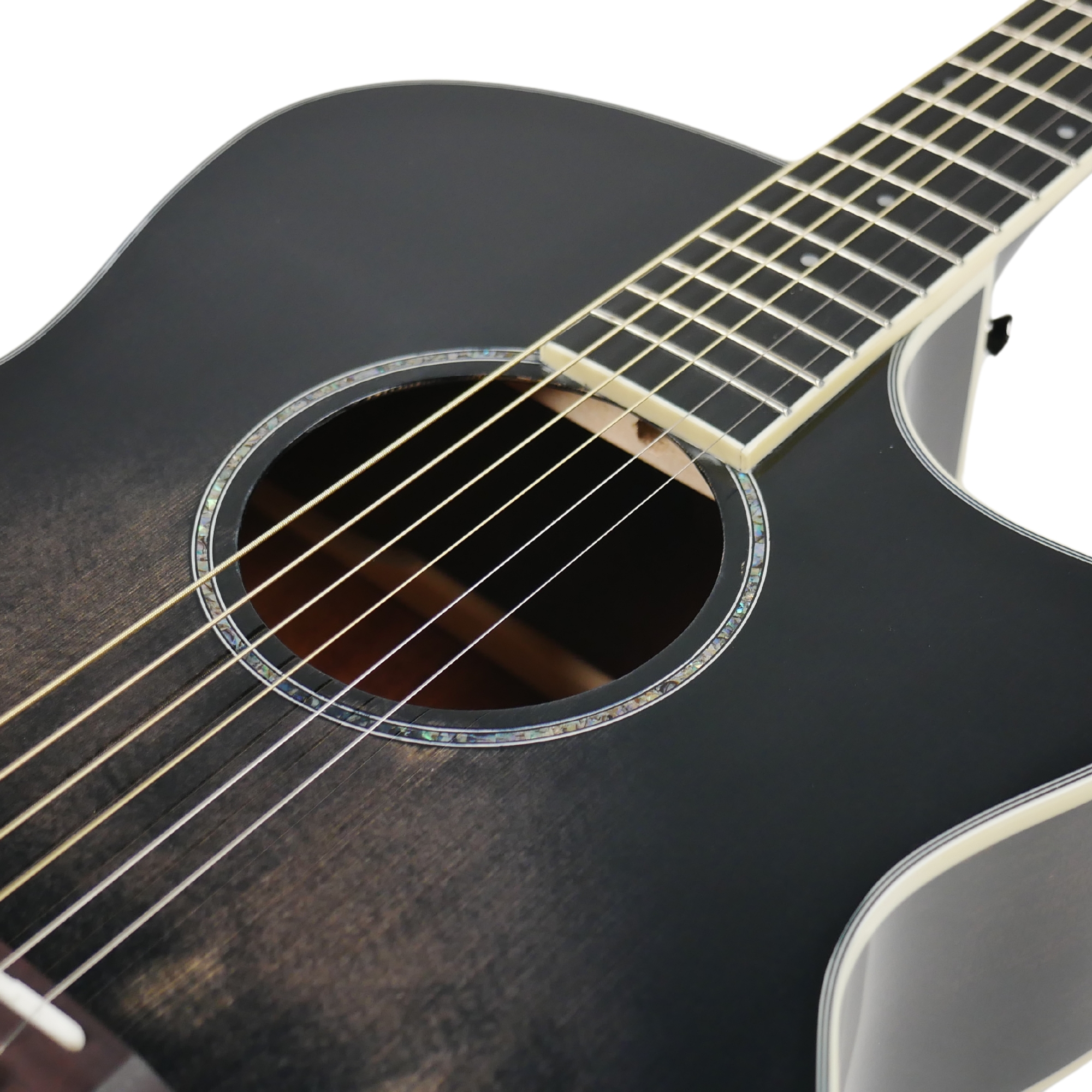 SQOE S340 FGCS Solid top Acoustic guitar - Trans Black
