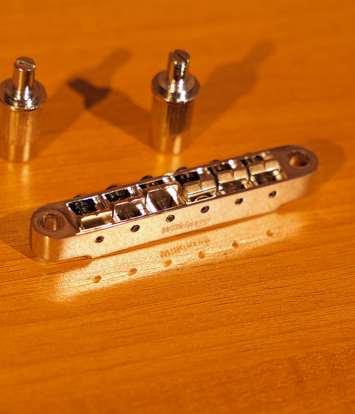 Wilkinson WOGB2-CR Wide Tune-O-Matic Bridge  Chrome