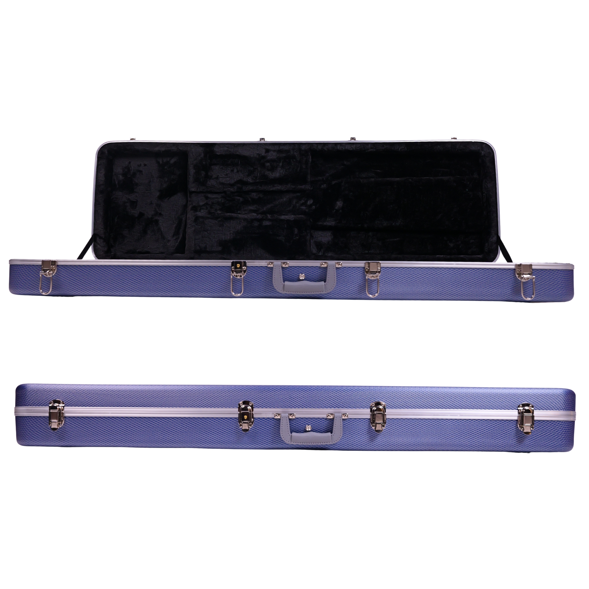 Sqoe ABS Aviation Shock-Absorbing Bass Guitar Case BC500 blue