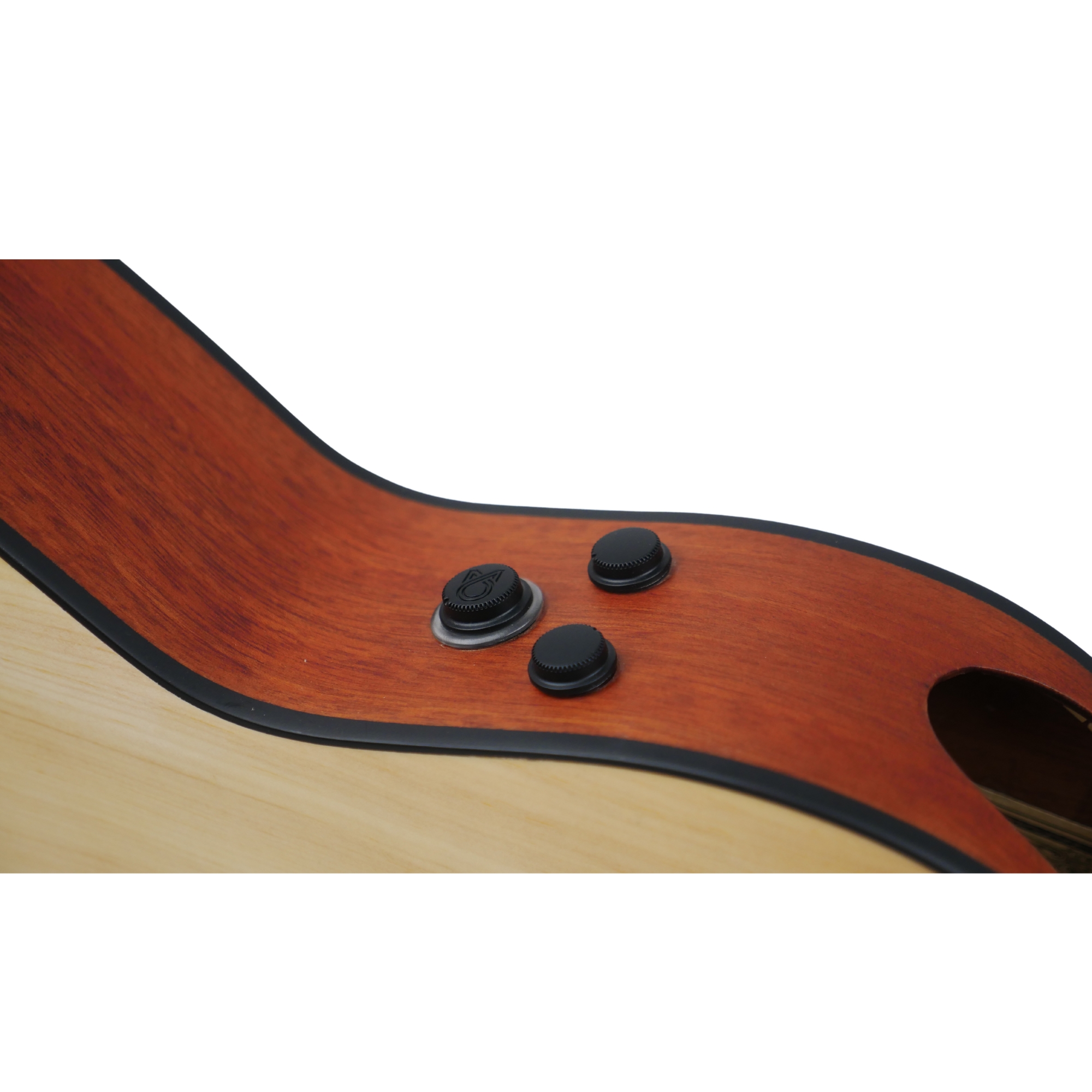 Martinez Performer Series MS-14MH Solid Spruce TopMahogany Classical-Electric Guitar Natural w Martinez T4 Double Source Pickup