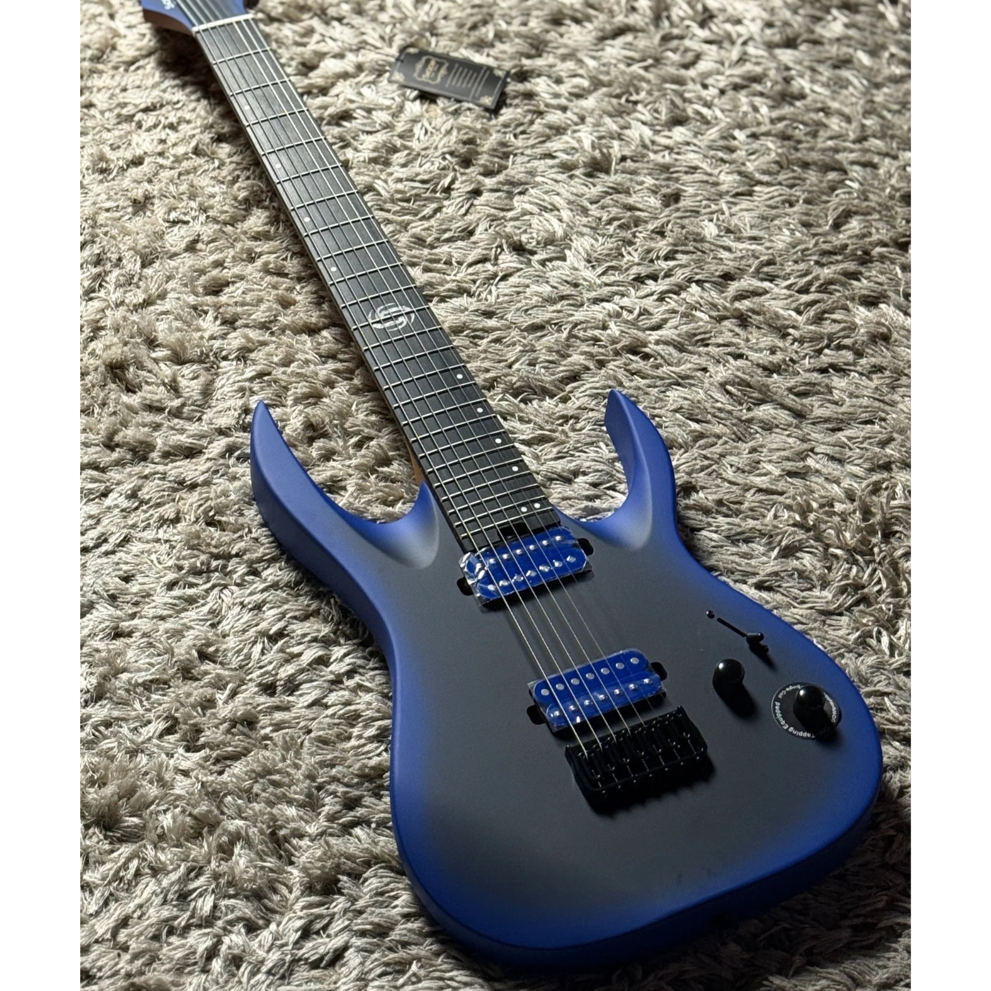 SQOE SEIB7S Cosmic wave blue HH Super Strat