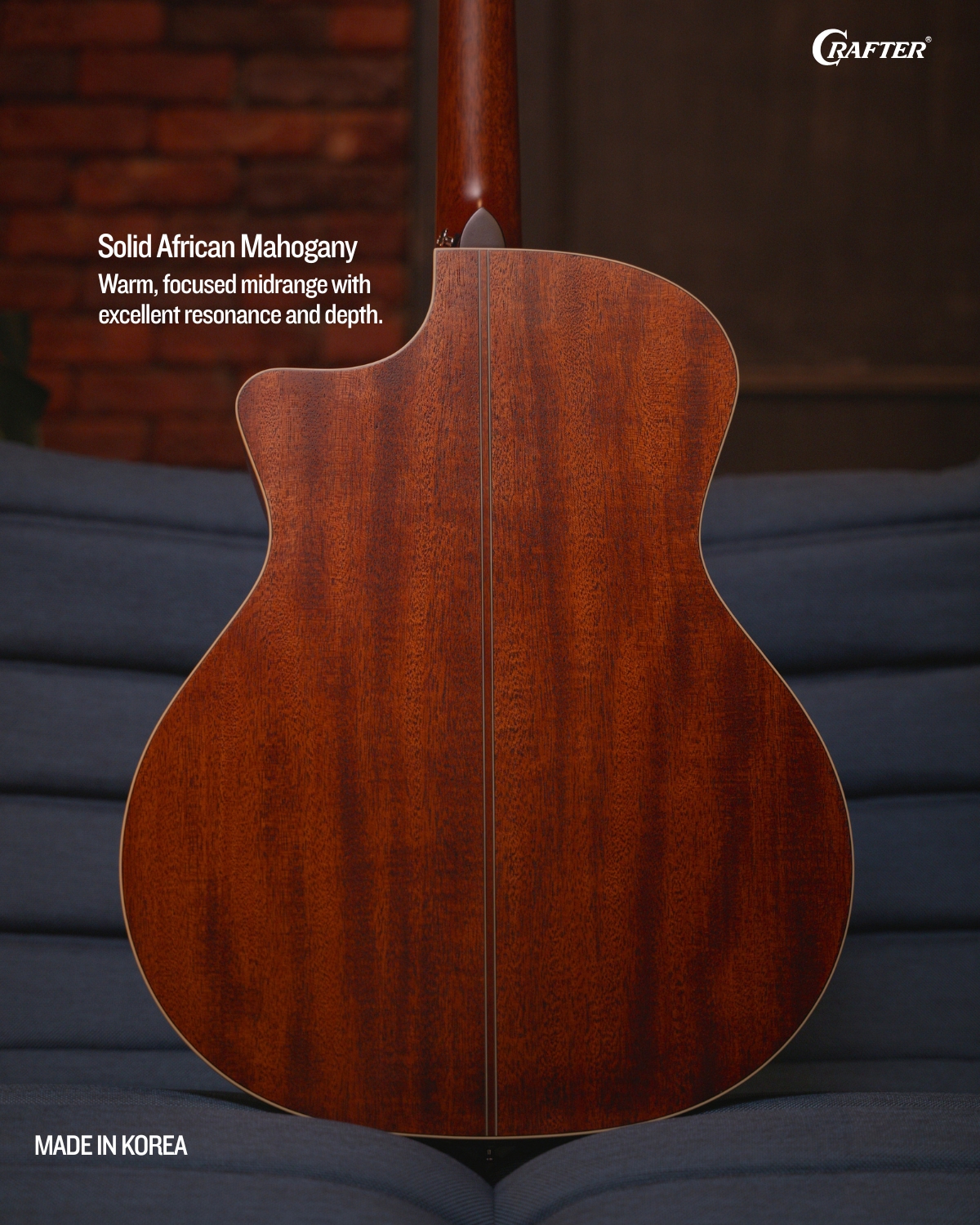 Crafter ES G MAHO CE Acoustic Electric Guitar